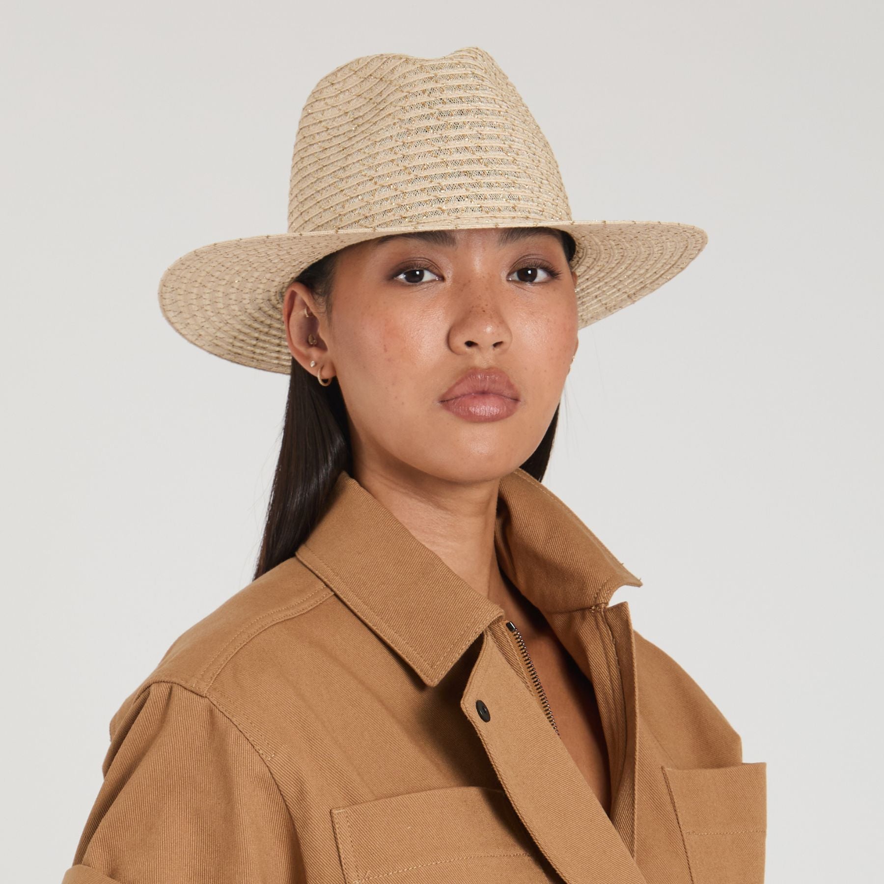 Courtney Vented Hemp Packable Fedora Hat for Women - Breathable Sun Hat for Outdoor, Beach, Travel & Summer Fashion