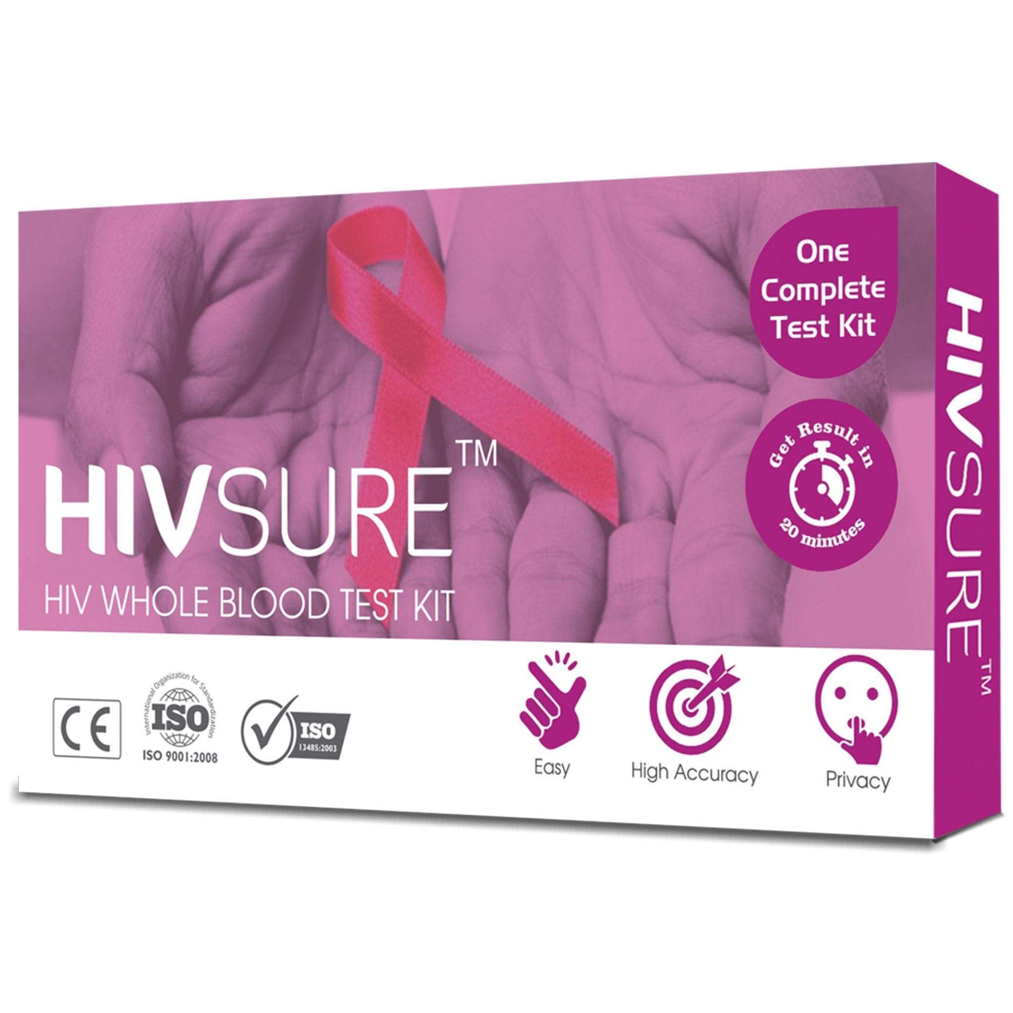 HIVSure Rapid Home Test Kit - Accurate & Easy to Use HIV Blood Test for Early Detection | Perfect for At-Home Screening, Travel Health Checks & Peace of Mind