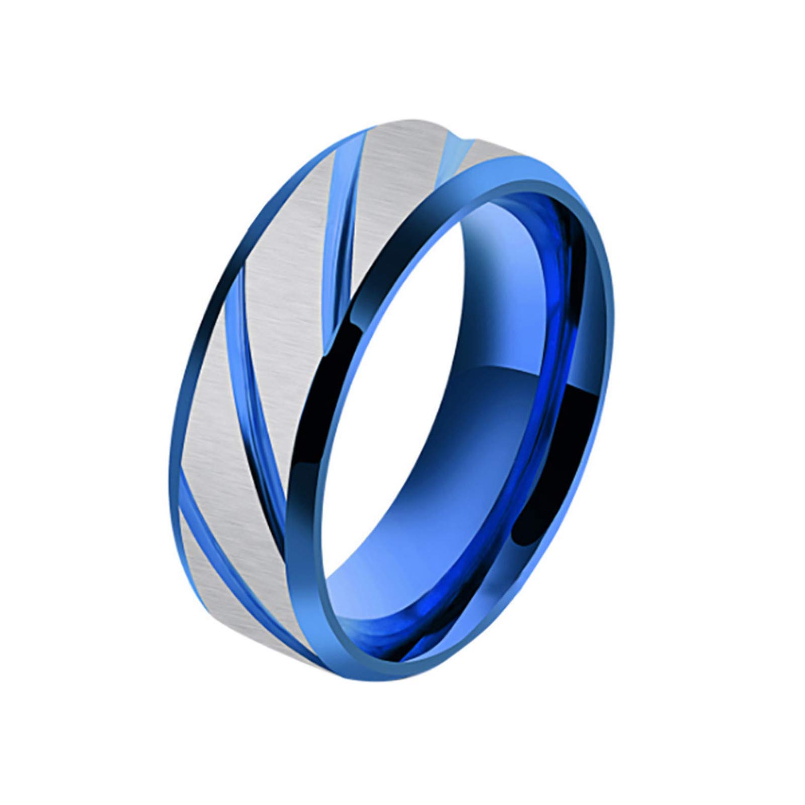 Stylish Titanium Geometric Engagement Rings for Women & Men - Elegant Betrothal & Wedding Bands for Couples - Perfect for Proposals, Anniversaries & Everyday Wear
