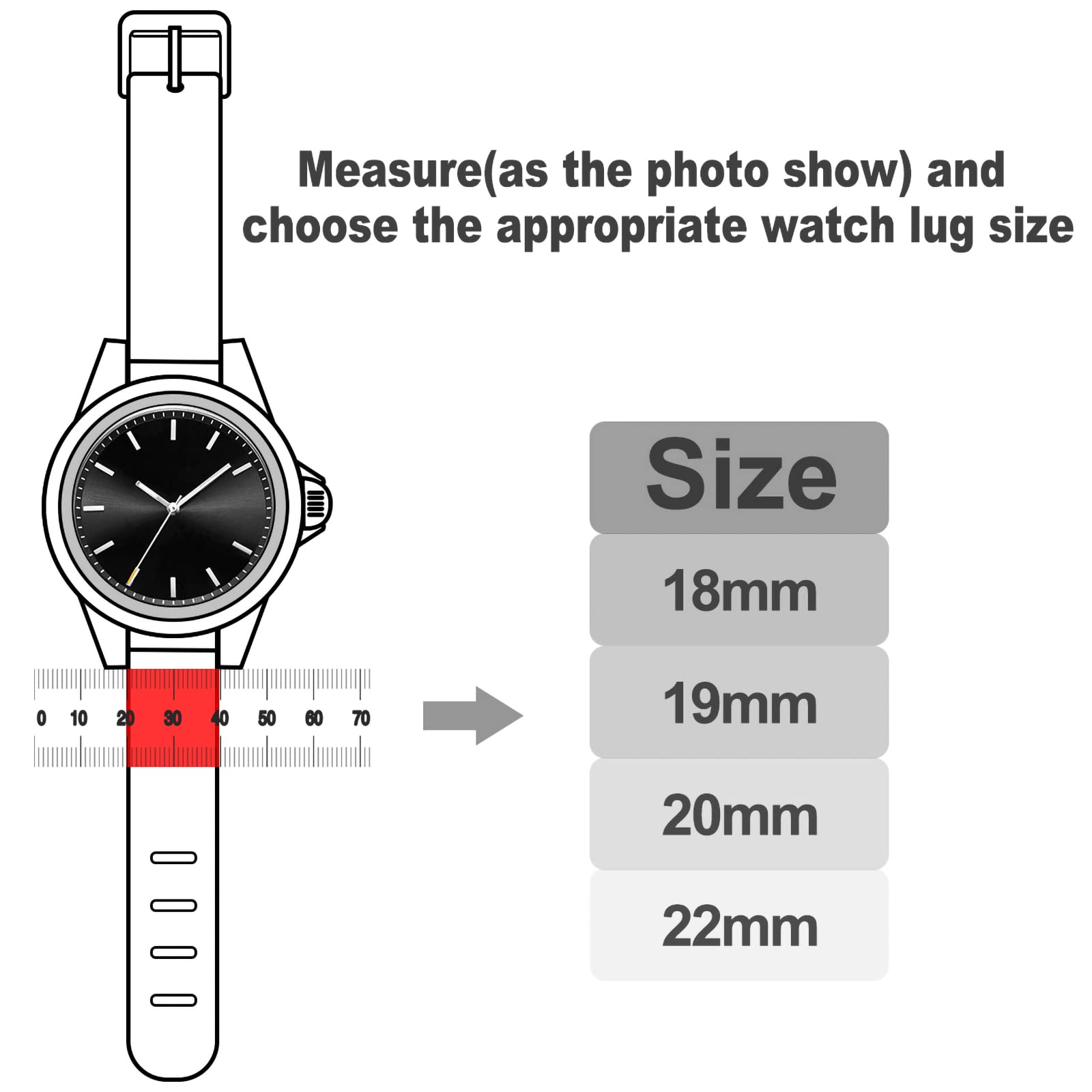 WOUKUP Vintage Leather Watch Band - Quick Release Replacement Strap for Men & Women (18mm 19mm 20mm 22mm) - Perfect for Casual, Dress & Everyday Watches