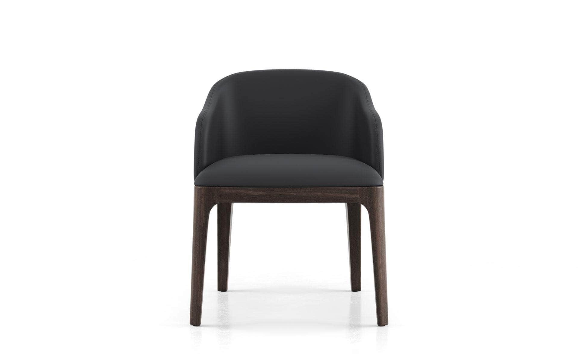Wooster Eco Pelle Leather Dining Arm Chair - 2 Color Options | Modern & Durable for Home, Office, Restaurant