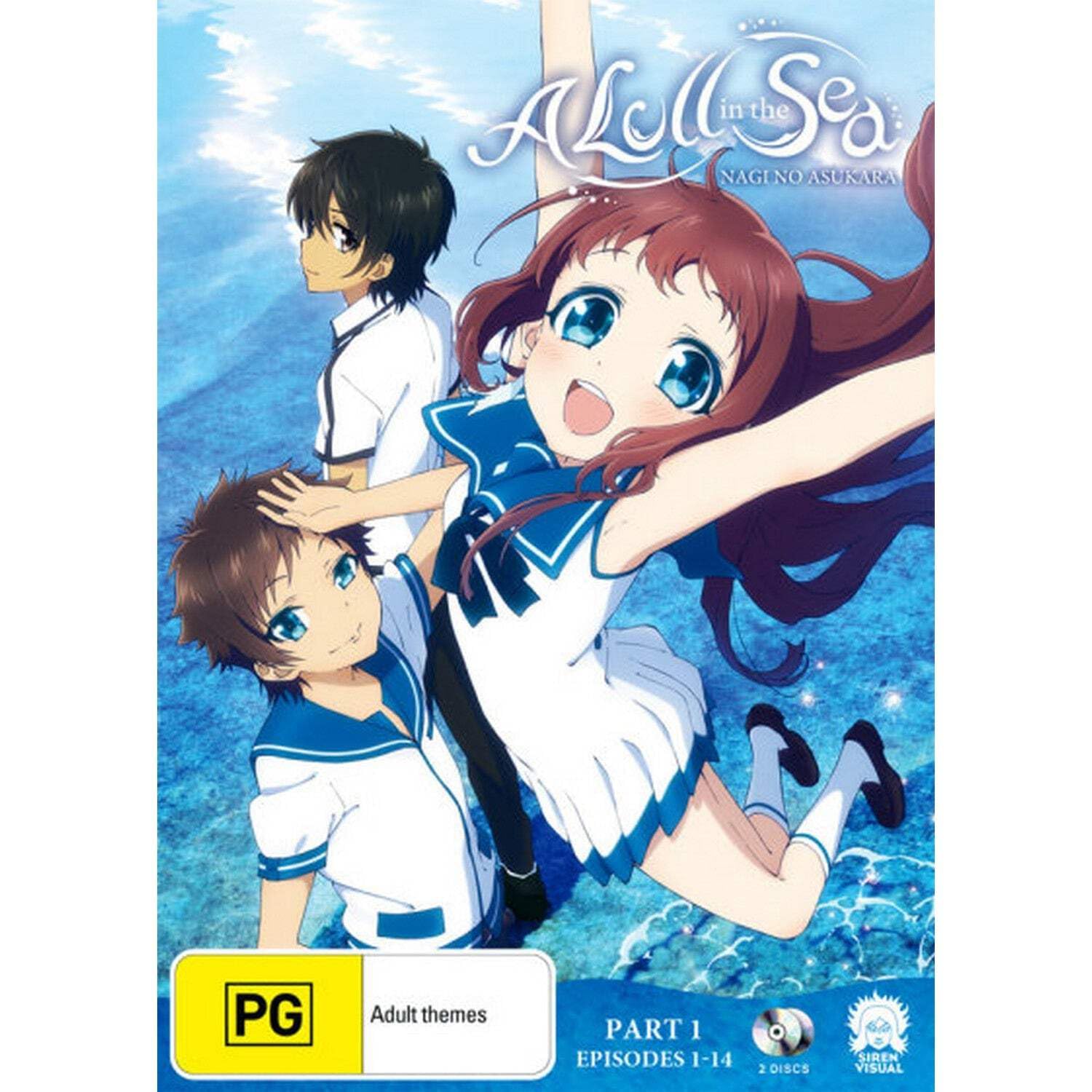 Nagi no Asukara Part 1 Anime DVD | English Subtitles | PAL Region 4 Import from Australia | Romantic Fantasy Anime Series for Teens & Adults | Perfect for Anime Collectors & Drama Lovers