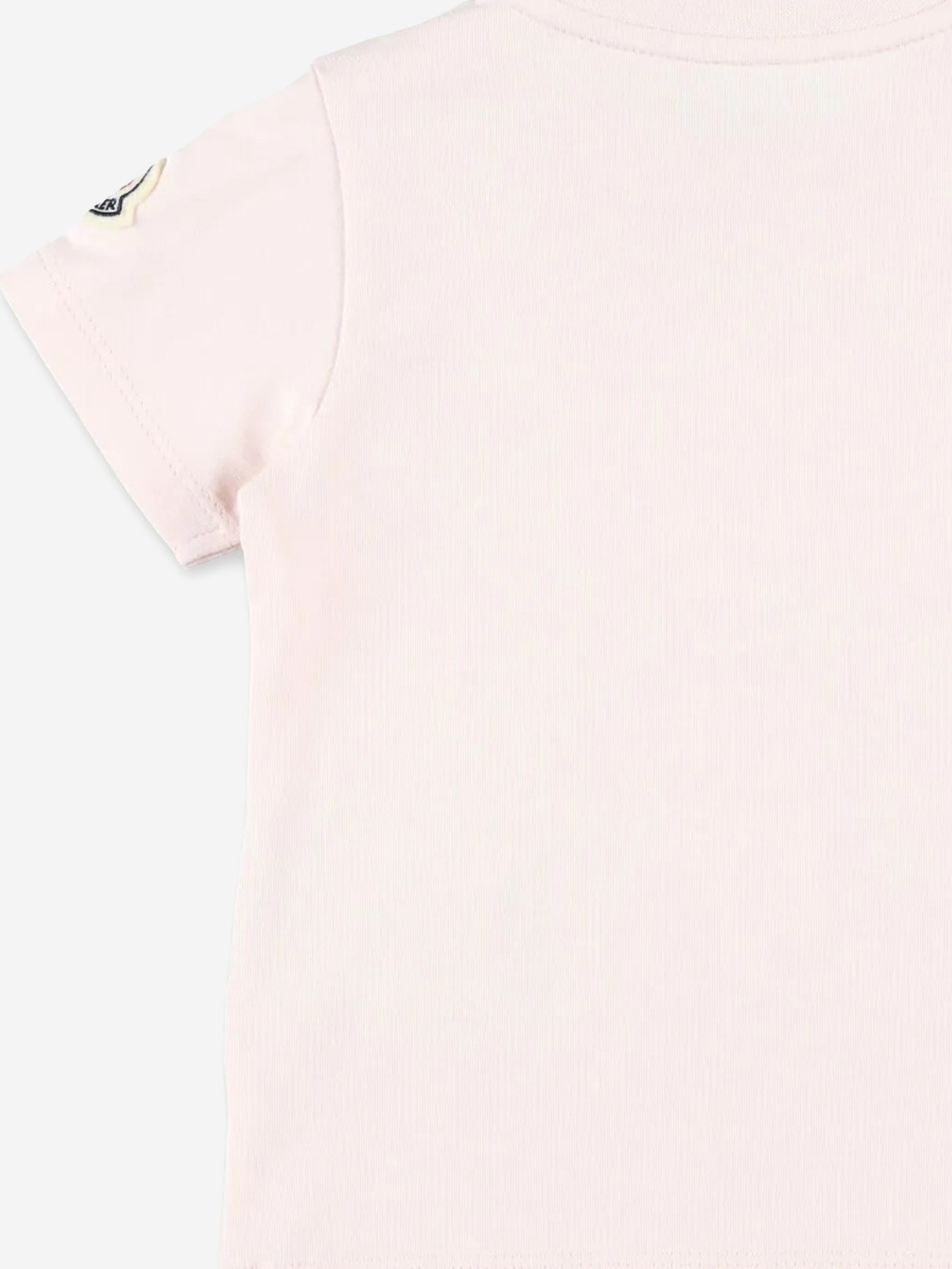 Adorable Baby Girls' Pink Bear Print T-Shirt - Soft Cotton Cute Animal Graphic Tee for Toddler Playdates & Photo Shoots