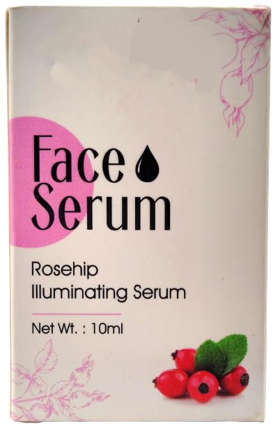 URJUWANI HR Rosehip Illuminating Face Serum 10ml - Brightening & Hydrating Facial Oil for Glowing Skin | Perfect for Night Routine & Anti-Aging Care