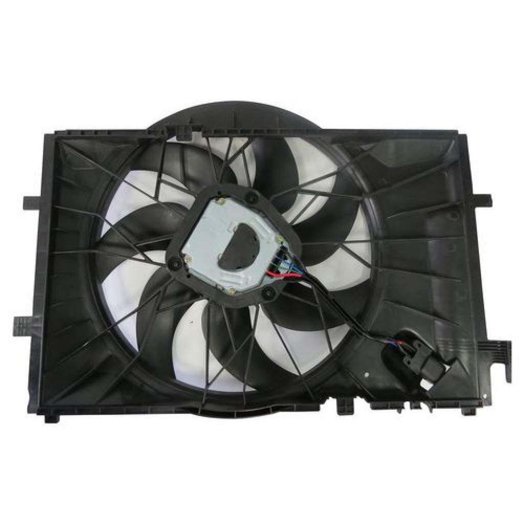 Mercedes-Benz C55 AMG C32 AMG CL55 AMG CL65 AMG Radiator & AC Condenser Fan Assembly 2001-2007 with Brushless Motor & Fan Control Module - Replacement for MB3000102 203500029328 - Perfect for Cooling System Repair & Performance Upgrades