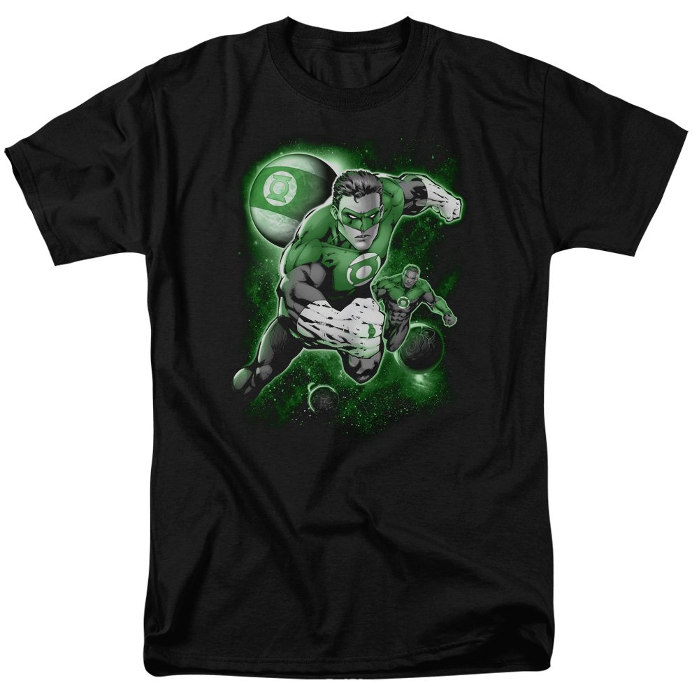 Green Lantern Lantern Planet Graphic T-Shirt for Men - Size Medium - Superhero Comic Book Fan Apparel - Perfect for Cosplay, Comic Con & Everyday Wear