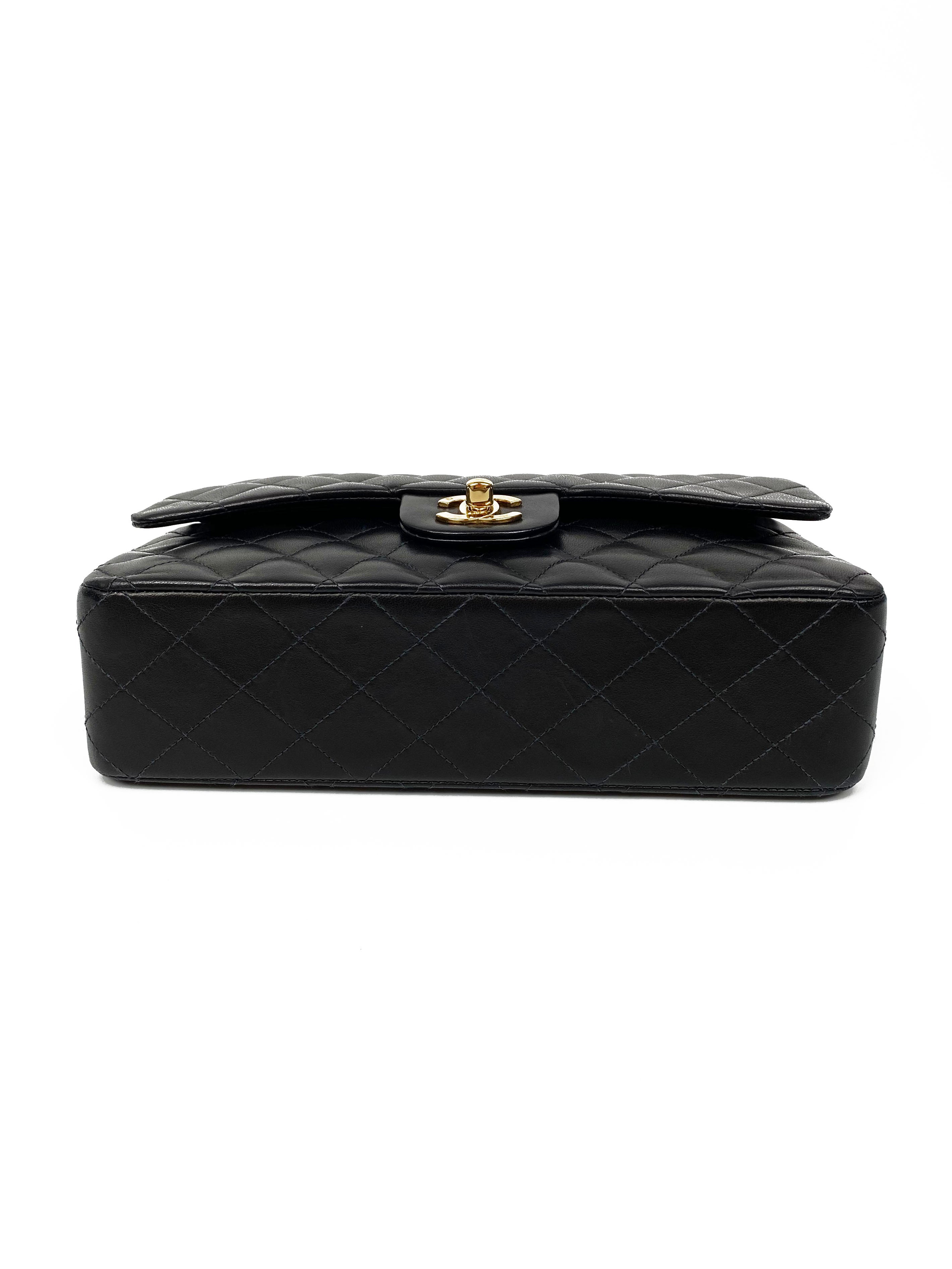 Chanel Medium Black Lambskin Classic Flap Bag - Luxury Designer Handbag for Women | Perfect for Evening Events, Date Nights & Special Occasions