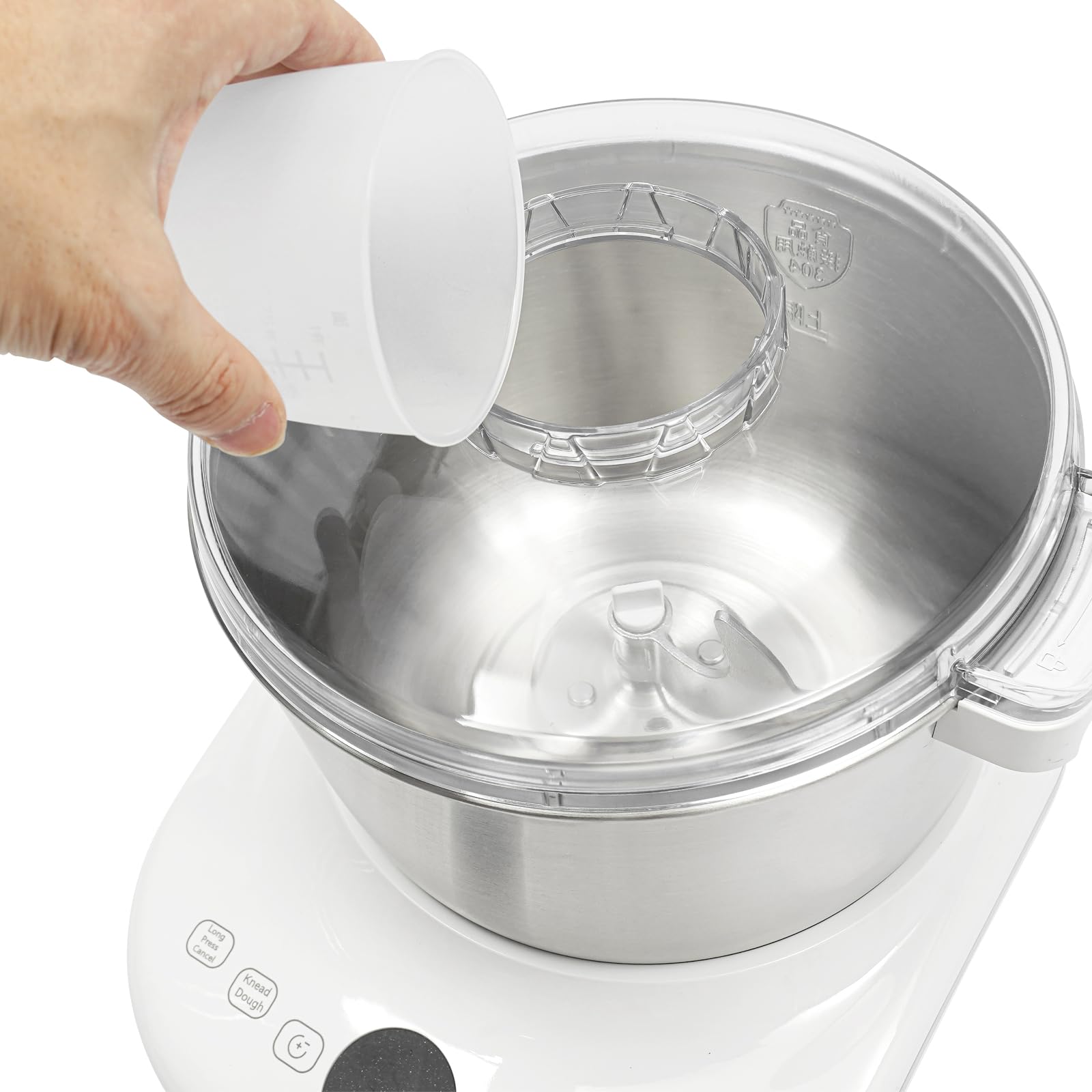 Electric Dough Maker with Fermentation Function - 5L 304 Stainless Steel Stand Mixer with Digital Touch Screen | Professional Kitchen Mixer for Bread, Pizza, Pastry, Pasta & Dumpling Dough | Perfect for Home Baking & Commercial Use