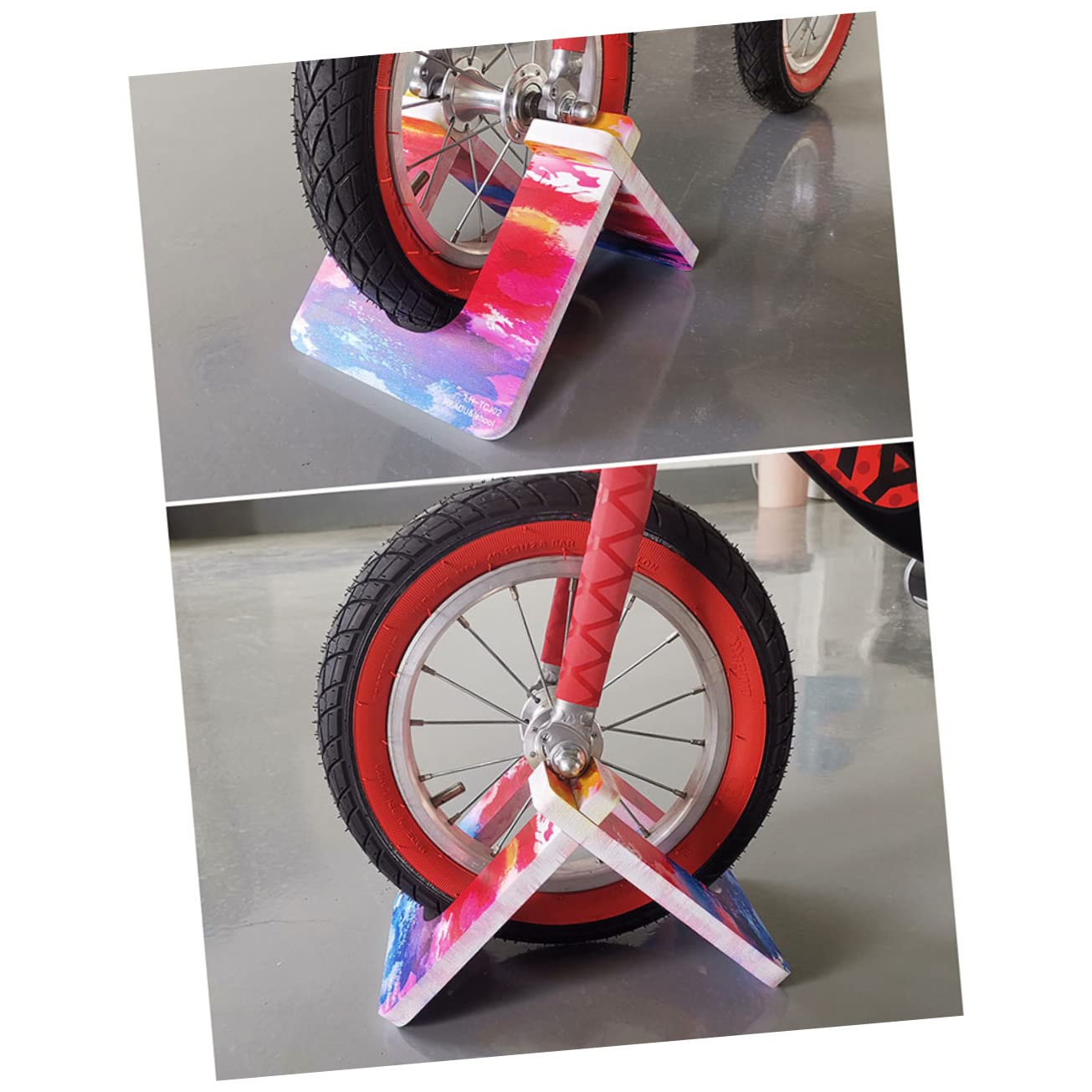 GOOHOCHY 10/12 Inch Kids Balance Bike Kickstand - Sturdy & Portable Bike Stand Support Bracket for Children's Bicycle Accessories | Perfect for Training Wheels, Storage & Outdoor Riding