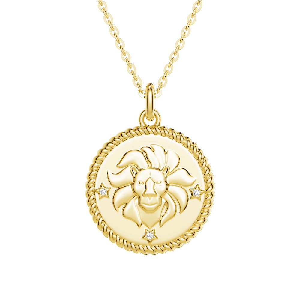 Lab Grown Leo Constellation Diamond Pendant Necklace - Zodiac Birthstone Jewelry for Women - Perfect Gift for Birthday, Anniversary & Special Occasions