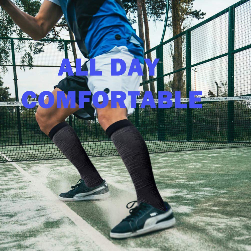 8 Pairs Graduated Copper Compression Socks (15-20mmHg) for Men & Women - Improve Circulation for Running, Athletic & Cycling - Perfect for Sports Recovery & Travel