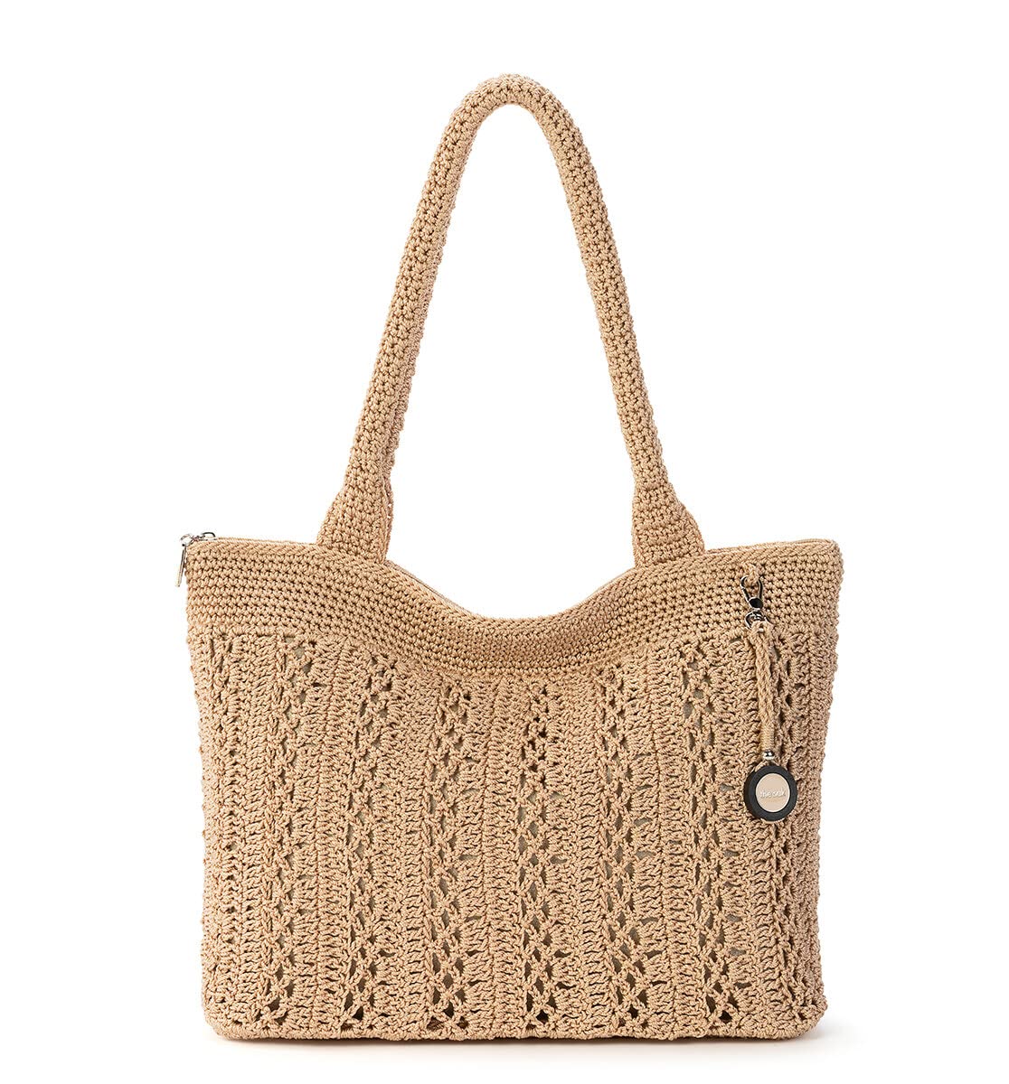 The Sak Crafted Classics Tote Bag - Hand Crocheted Women's Purse for Everyday Use, Travel & Beach | Stylish Carryall Shoulder Bag with Comfortable Straps | Perfect for Work, Shopping and Weekend Getaways