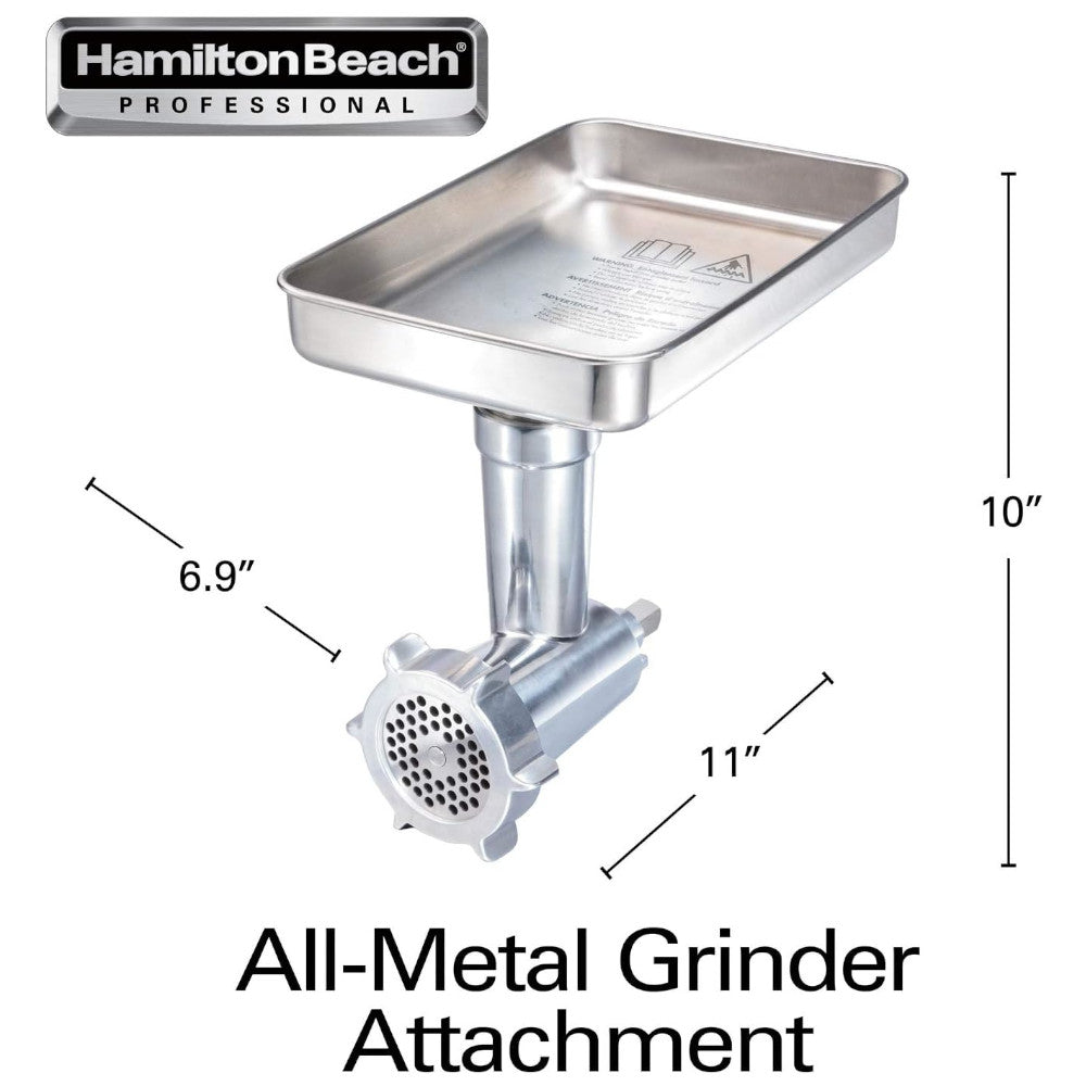 Hamilton Beach Professional Stand Mixer with All-Metal Meat Grinder & Food Grinder Attachment - Perfect for Baking, Grinding Meat & Making Homemade Sausages