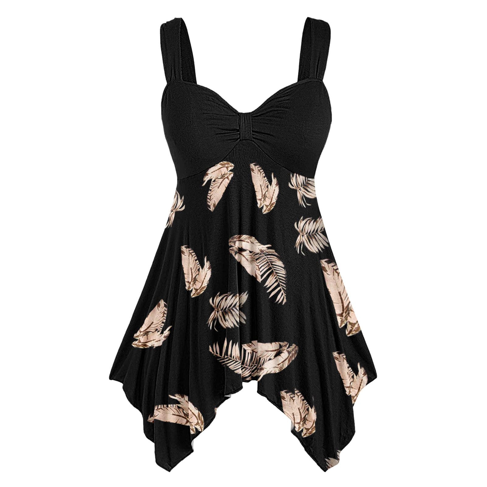Women's Summer Lace Flowy Tank Tops - Spaghetti Strap Halter Cami Shirts for Casual Wear, Beach Outfits & Layering