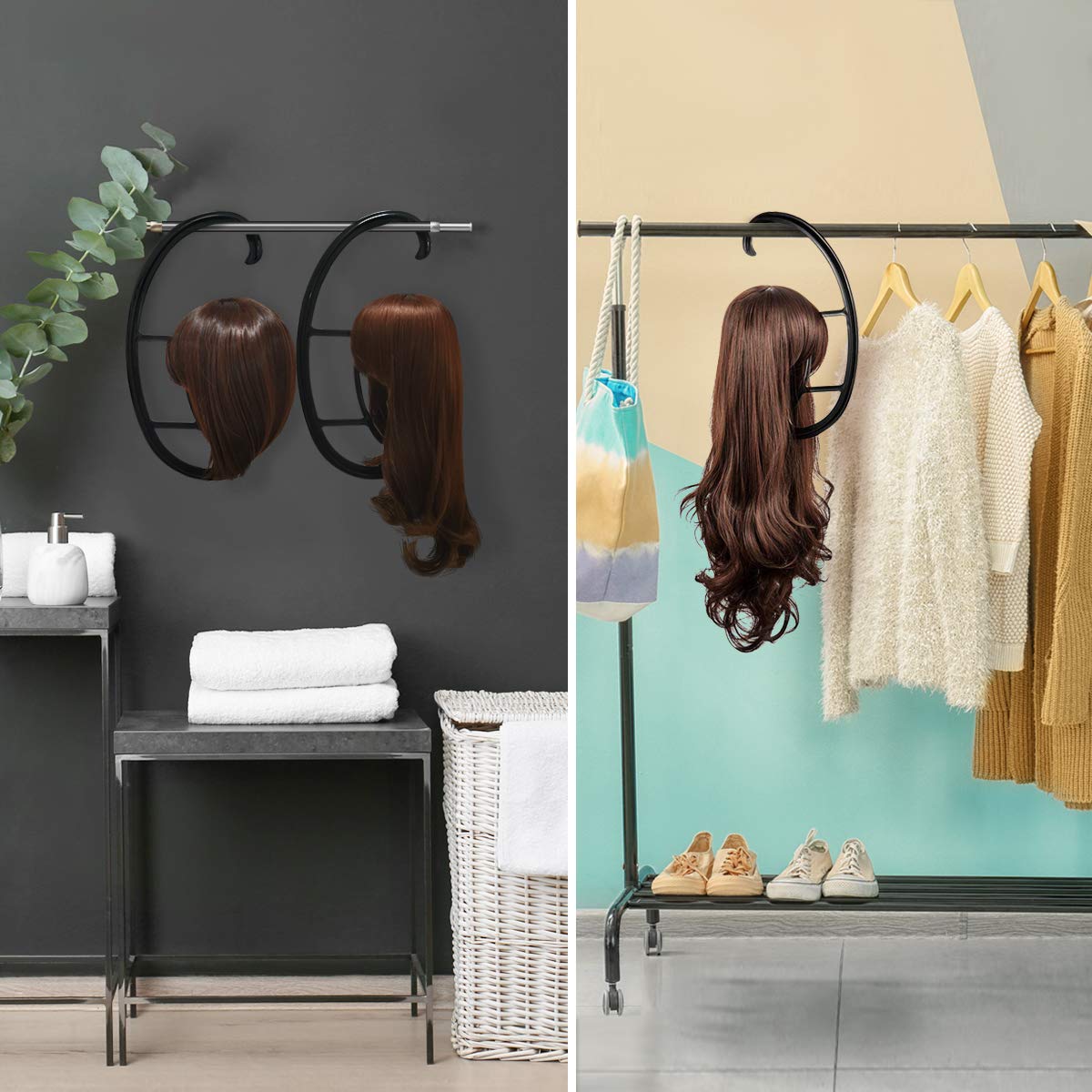 Dreamlover Adjustable Wig Stand for Drying & Styling - 2 Pack | Perfect for Salon, Cosplay & Wig Care at Home