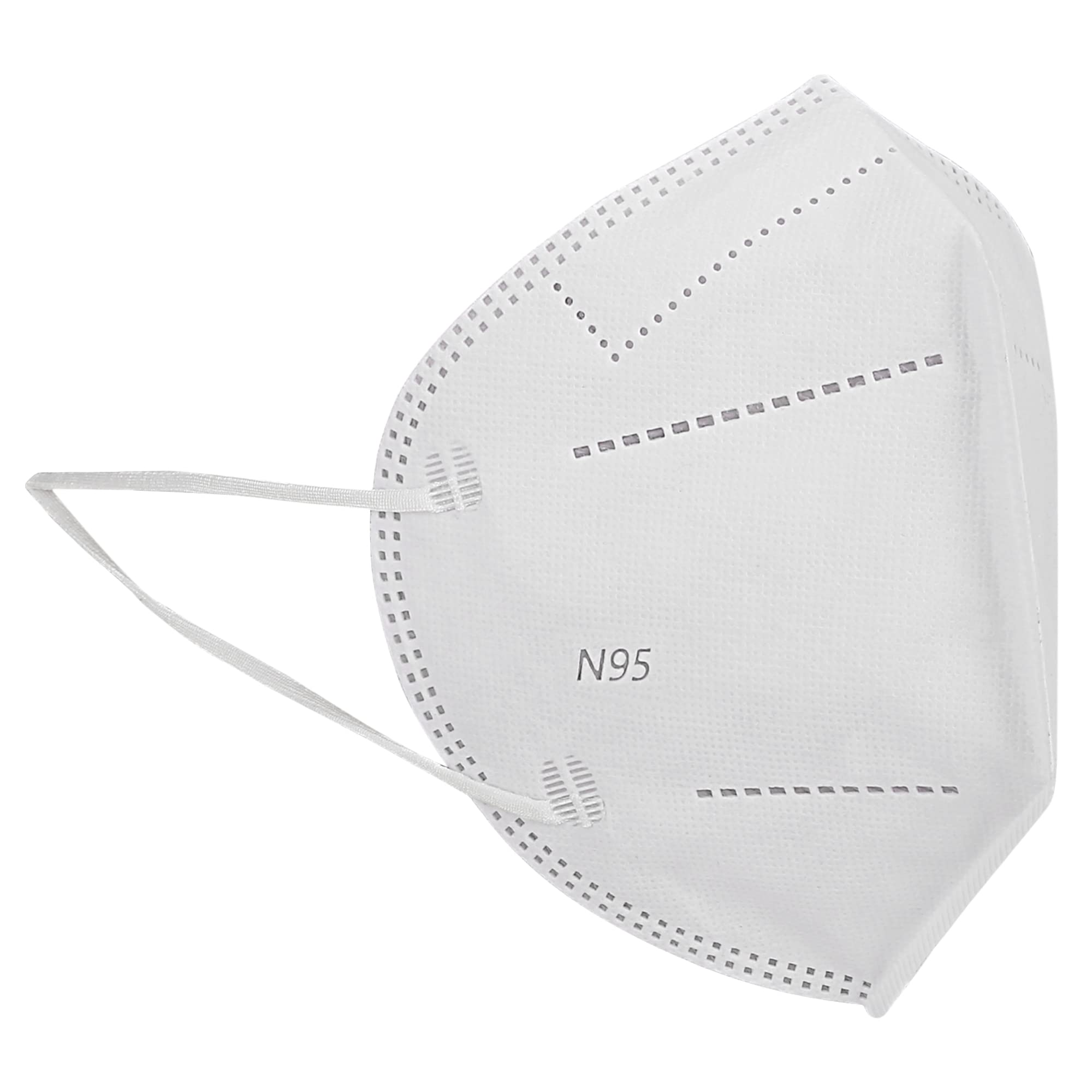 Premium N95 Face Mask for Men & Women - 5-Layer Washable & Reusable Anti-Pollution Mask (White, 20-Pack) | Ideal for Travel, Work & Outdoor Protection Against Dust, Smoke & Allergens