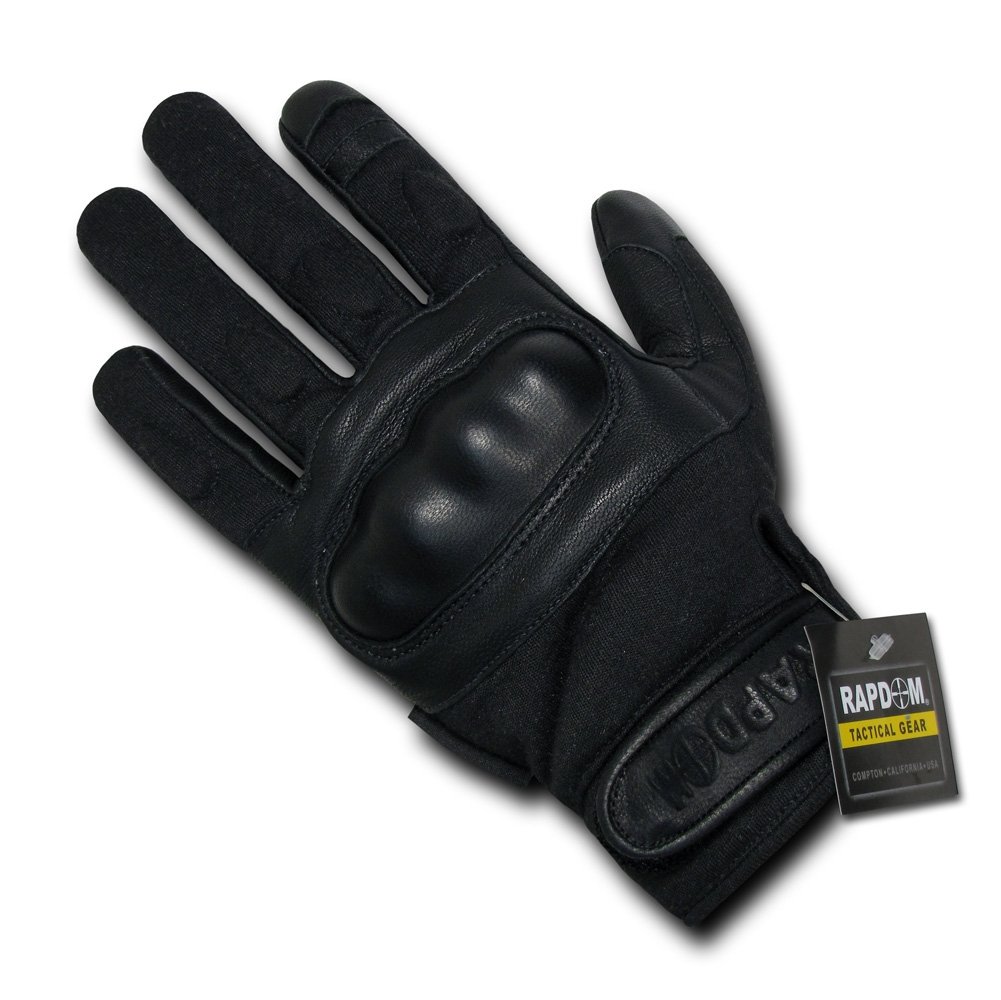 RAPDOM Tactical Nomex Knuckle Gloves - Military Grade Fire Resistant Work Gloves for Shooting, Motorcycling & Outdoor Activities