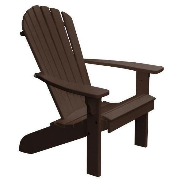 A&L Furniture Poly Fanback Adirondack Chair - Durable Outdoor Patio Furniture for Garden, Poolside & Backyard Relaxation