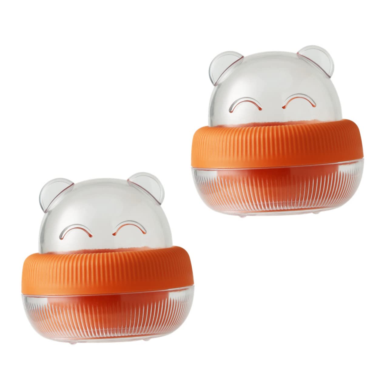 Minkissy 2-Pack Cute Egg-Shaped Makeup Sponge Holder & Powder Puff Storage Box - Beauty Blender Case for Cotton Rounds & Makeup Tools - Perfect for Travel, Vanity Organizer, and Cosmetic Storage