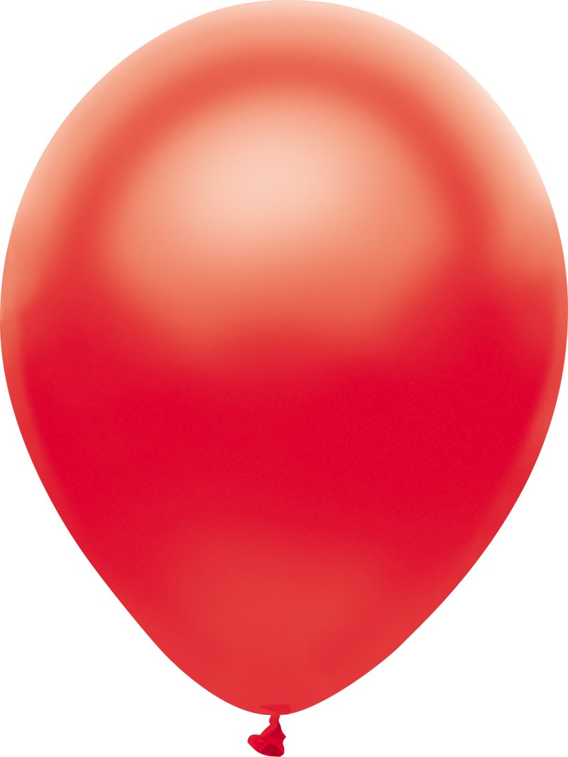 Premium 12-Inch Metallic Latex Balloons - Made in USA, 10-Pack, Satin Red - Perfect for Birthday Parties, Weddings & Special Events