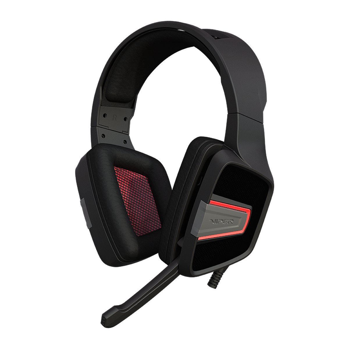 Patriot Viper V330 Gaming Headset for PC - Over Ear Noise Cancelling Headphones with Foldable Microphone - Perfect for Gaming, Streaming & Online Meetings