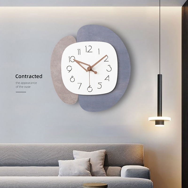 Modern Silent Wall Clock - Noiseless & Punch-Free Design for Home, Office, and Classroom Decor | Perfect for Quiet Spaces