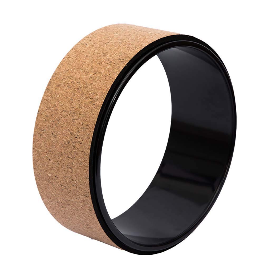 Eco-Friendly Cork Yoga Wheel for Stretching & Flexibility | Dharma Yoga Prop for Back Pain Relief | Perfect for Home Yoga Practice & Physical Therapy
