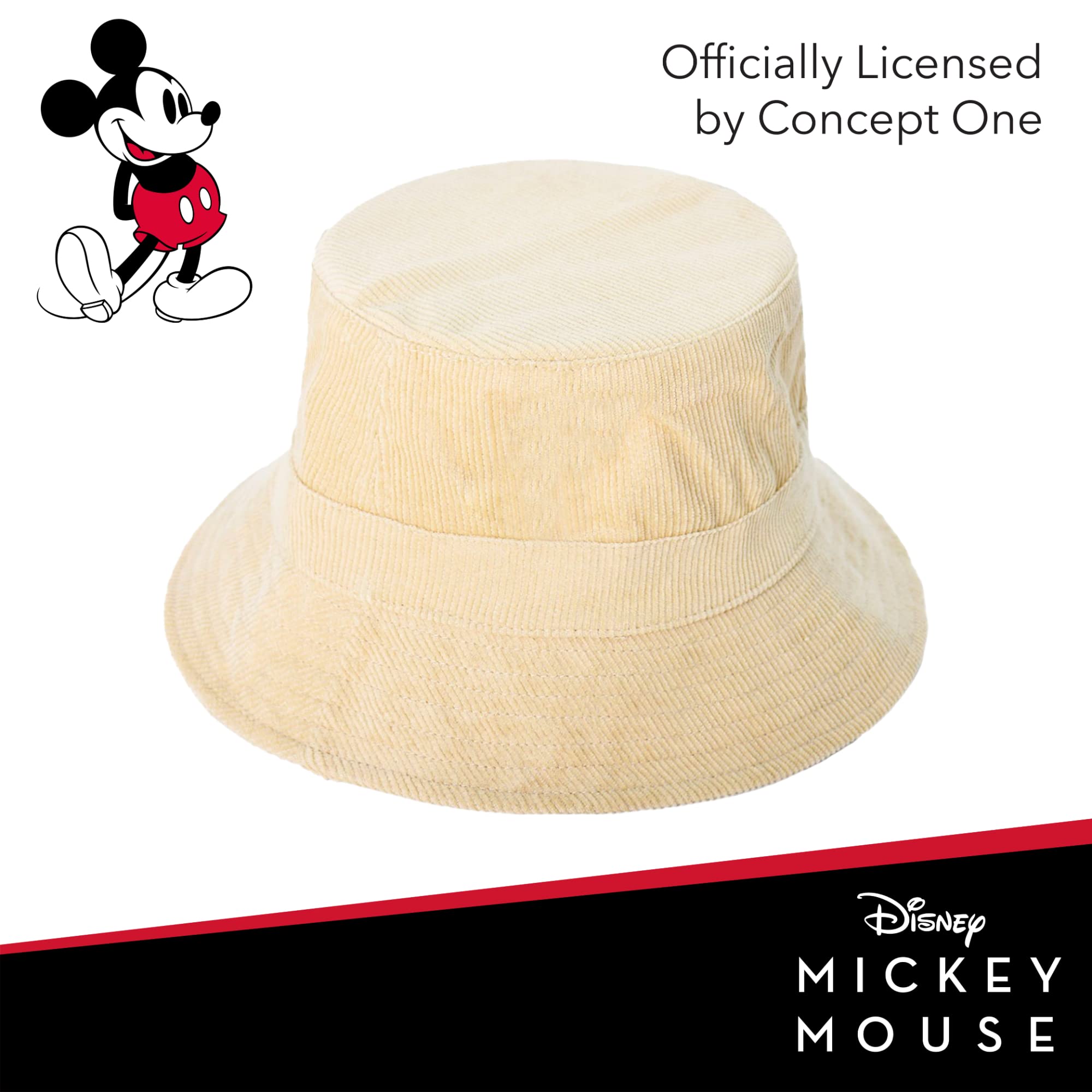 Disney Mickey Mouse Bucket Hat for Women & Men - Foldable Packable Sun Hat for Travel, Beach, Outdoor Activities - UV Protection Summer Hat