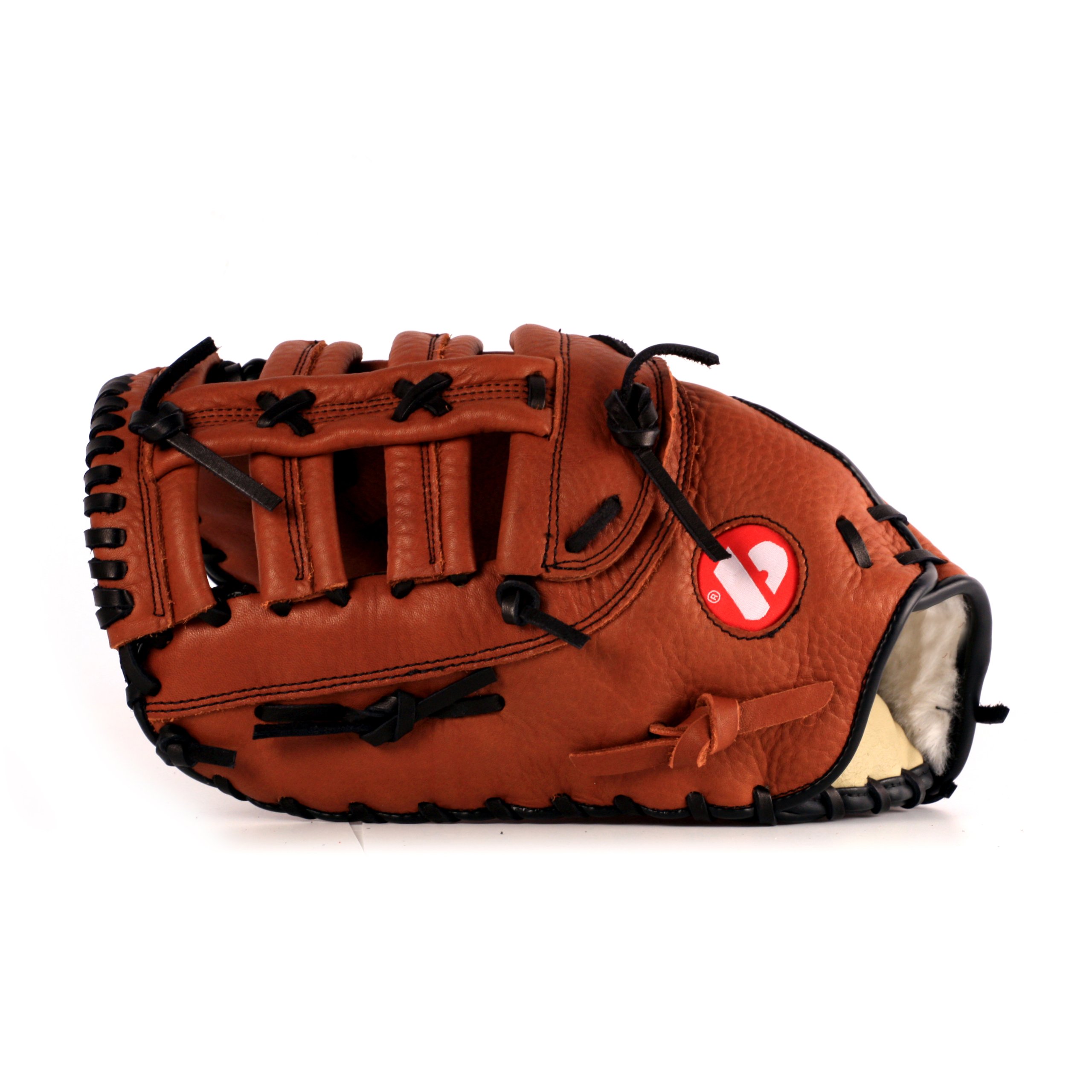 BARNETT GL-301 Competition First Baseball Glove - Premium Genuine Leather, Brown - Perfect for Youth & Adult Baseball Games, Practice & Training