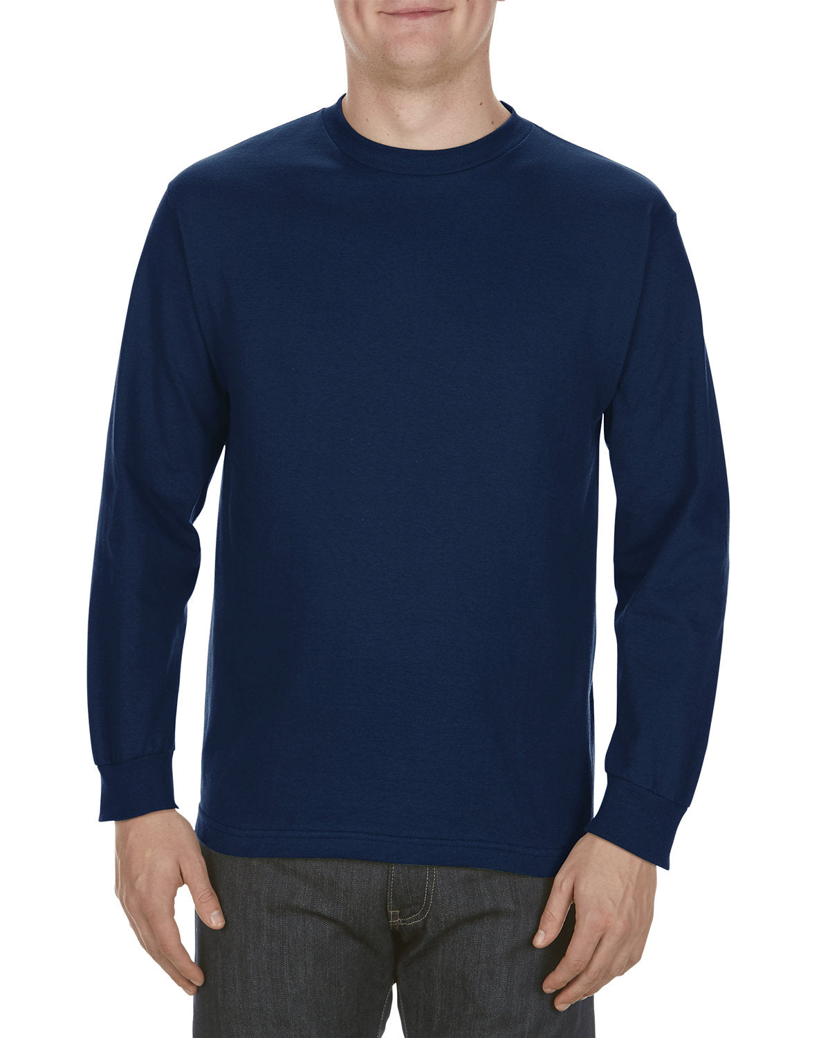 Alstyle AL1304 Men's & Women's 100% Cotton Long Sleeve T-Shirt - 6.0 oz Comfort Fit Crewneck Casual Shirt for Everyday Wear, Work & Layering