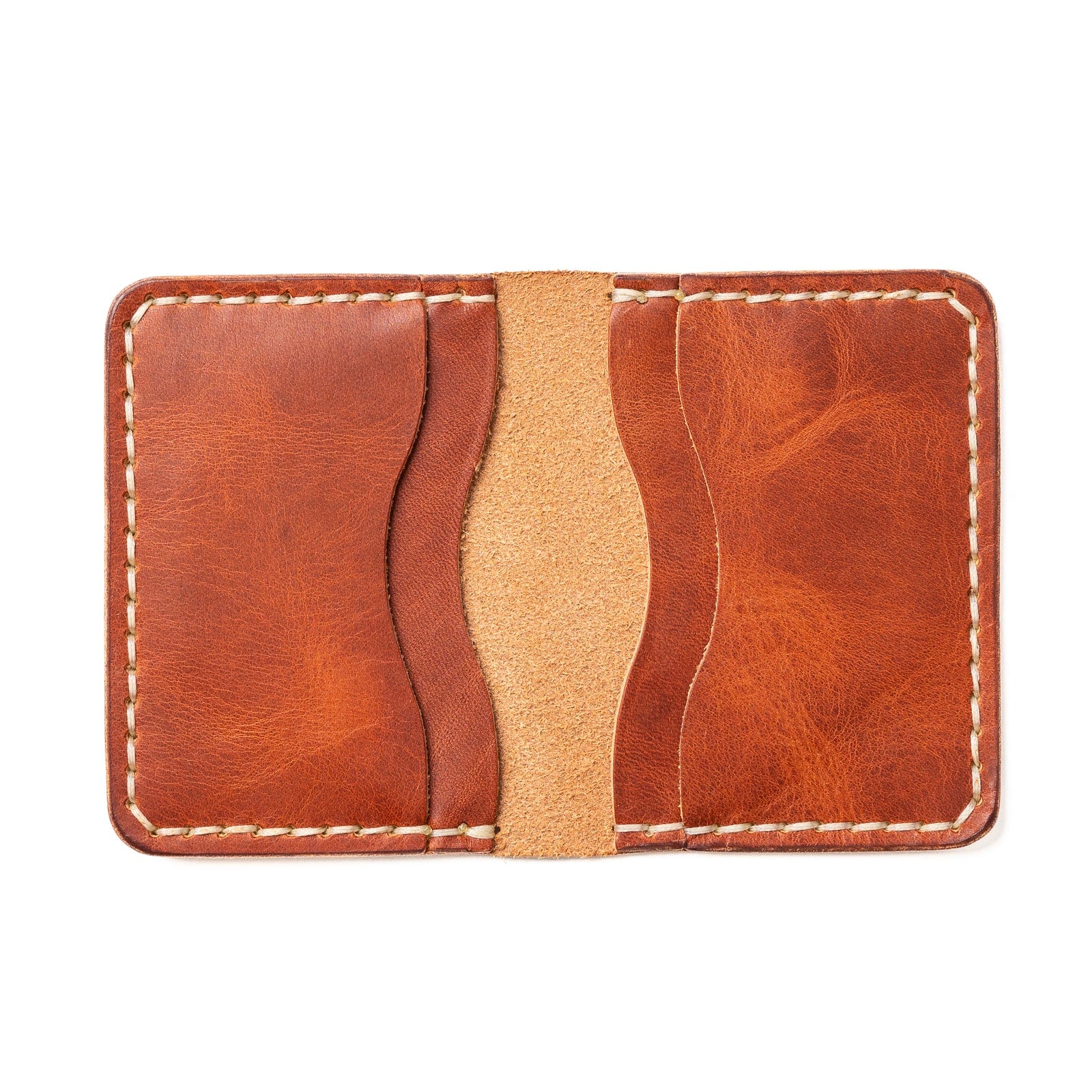 Genuine Leather 5-Card Wallet - English Tan | Slim RFID Blocking Wallet for Men & Women | Perfect for Travel, Business & Everyday Use