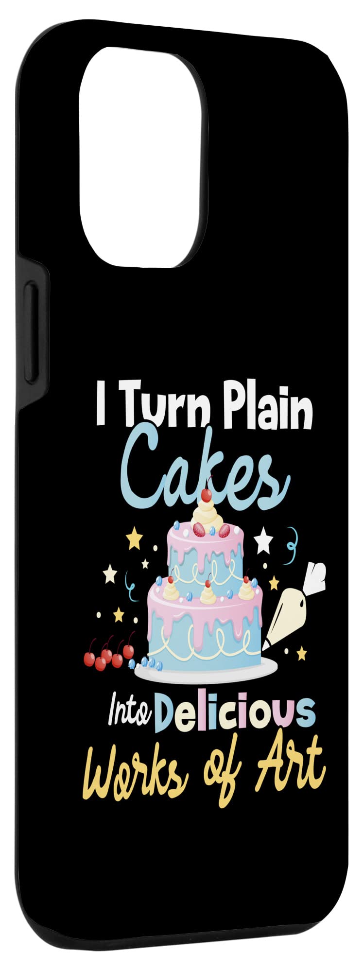 iPhone 12 Pro Max Case | Cake Decorator Design - Artistic Phone Cover for Baking Enthusiasts | Perfect for Cake Shops, Home Bakers & Food Photography