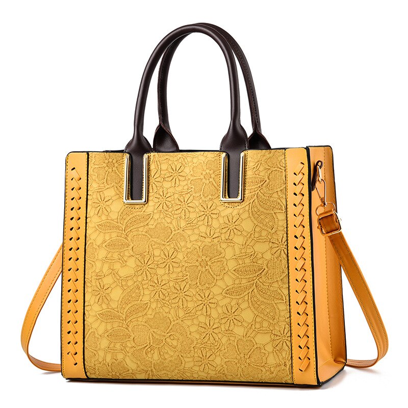 Stylish Women's Leather Tote Bag - Large Capacity Designer Shoulder Bag for Work, Travel & Everyday Use