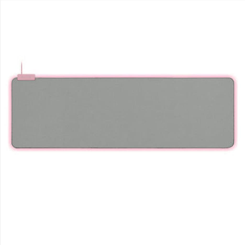 RGB Gaming Mouse Pad Large Extended - Non-Slip Rubber Base LED Mouse Mat with Keyboard Space for PC Gamers | Perfect for Esports, Office & Home Computer Setup (Style A)