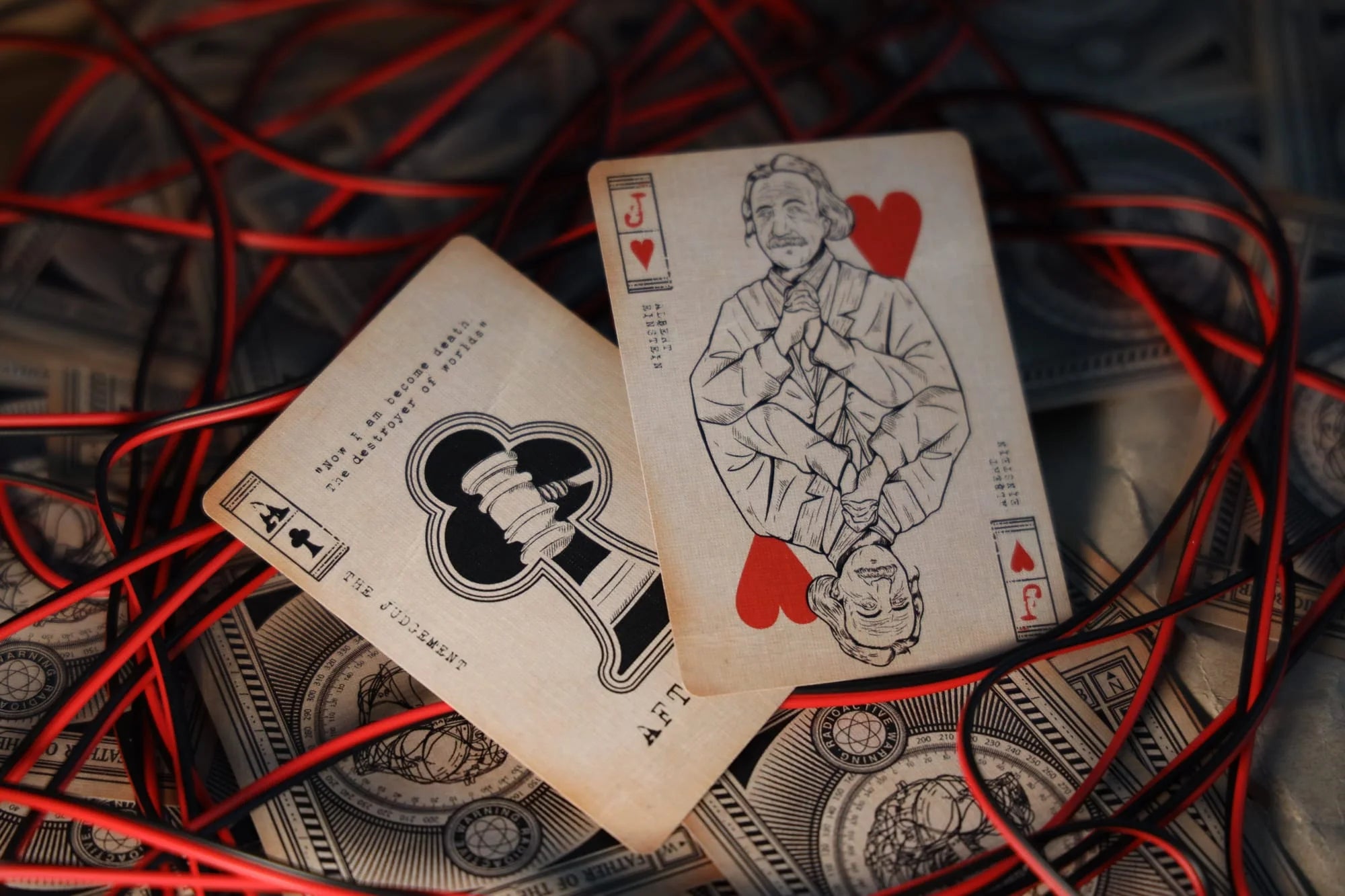 Oppenheimer Radiance Playing Cards - Premium Deck for Poker, Magic Tricks & Collectors | Perfect for Game Nights, Cardistry & Gifts