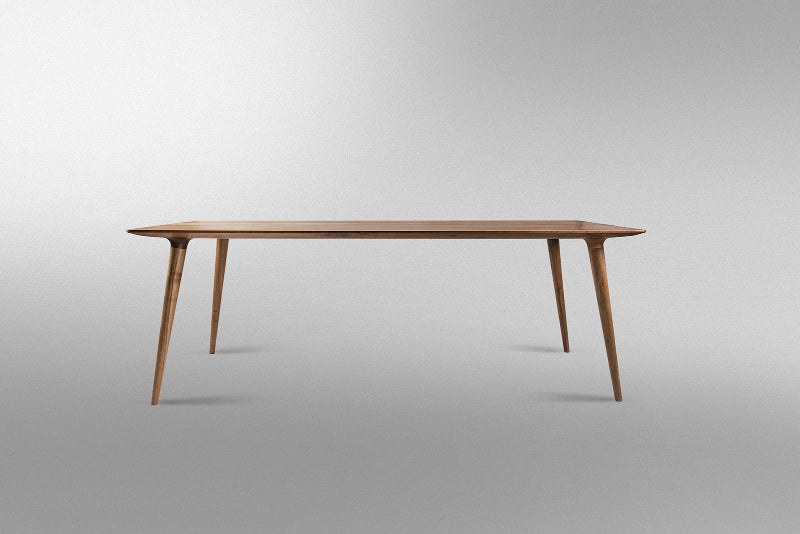 Solid Edge Glued Hardwood Dining Table - Rustic Kitchen Table for Farmhouse, Dining Room & Small Space | Durable Wooden Table for Family Meals & Entertaining