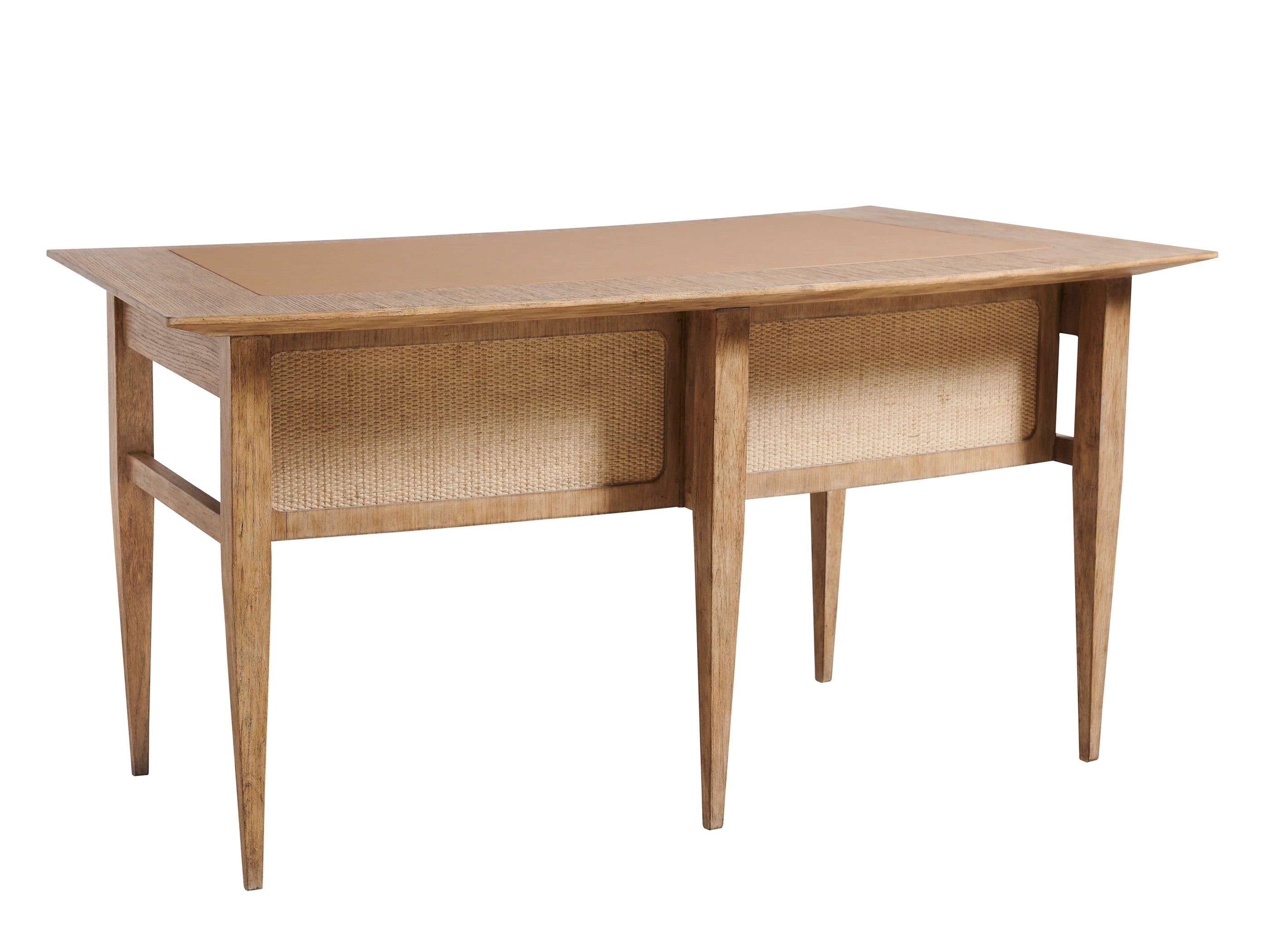Aegis Medium Brown Writing Desk - Elegant Home Office Furniture for Study & Work | Perfect for Small Spaces & Modern Decor
