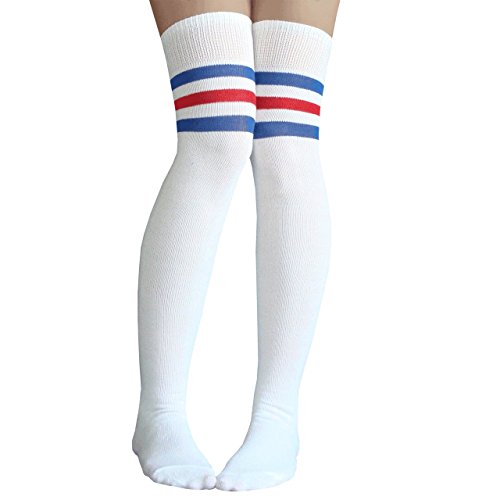 White Royal Blue and Red