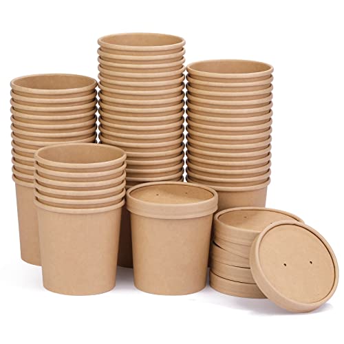 Brown,16oz 50pcs