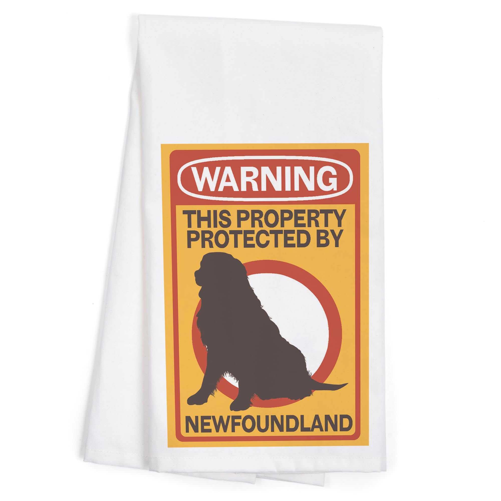 Lantern Press Newfoundland Warning 100% Cotton Tea Towel - Decorative Hand Towel for Kitchen & Home | Dish Drying, Gift Giving, Farmhouse Decor
