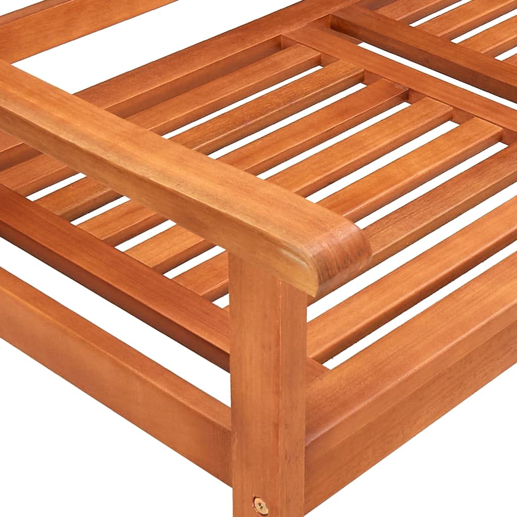 vidaXL 2-Seater Patio Bench with Cushion - 47.2