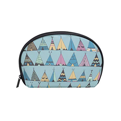 Portable Travel Cosmetic Bag for Women - Small Makeup Organizer for Jewelry & Toiletries - Perfect for Summer Trips & Camping