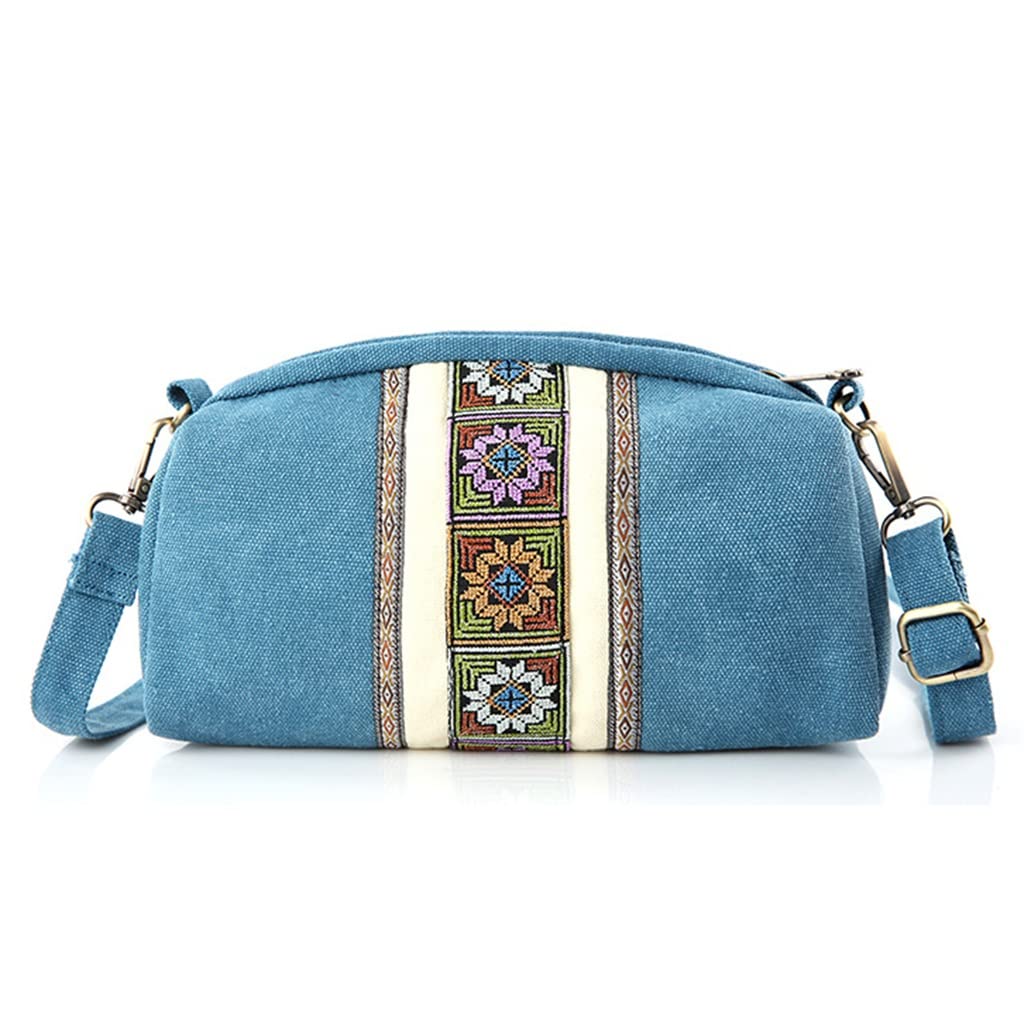 DFGHJK Embroidered Beige Crossbody Phone Bag - Stylish Mini Shoulder Bag for Women, Perfect for Travel, Shopping & Everyday Use