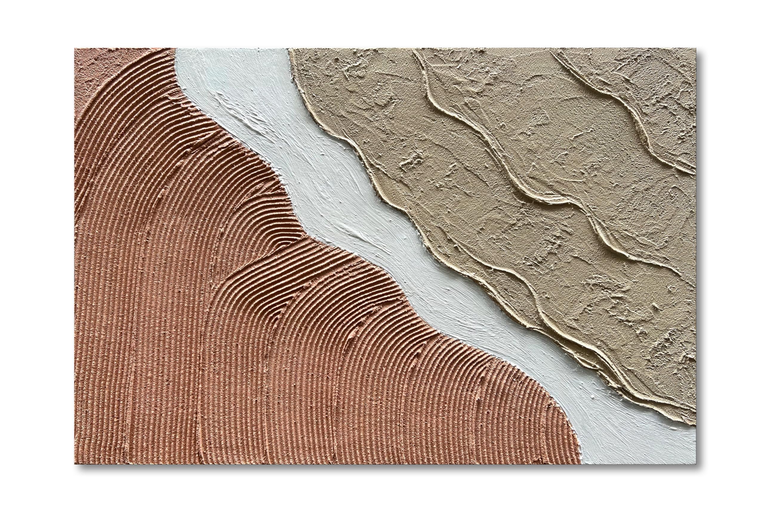 3D Heavy Texture Abstract Oil Painting on Canvas - Large Modern Wall Art for Living Room, Bedroom & Office Decor | Minimalist Home Decor