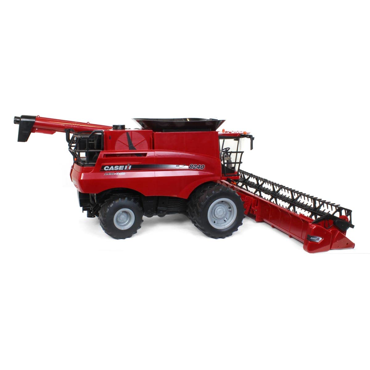 ERTL 1/16 Scale Case IH 8240 Combine Harvester Toy with Detachable Grain Head & Corn Head Set #47391 - Perfect for Farm Toy Collectors, Display, and Agricultural Education