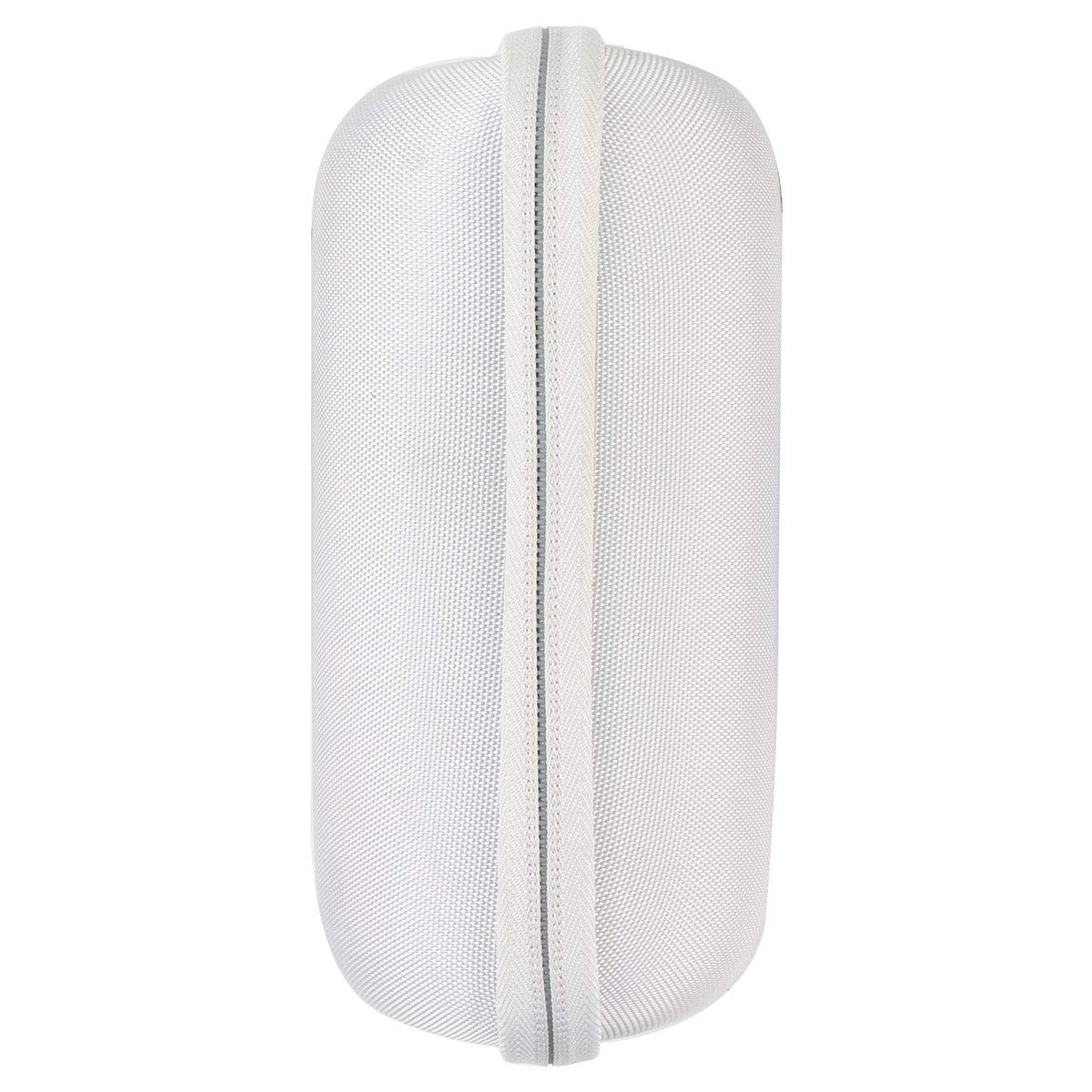 CO2CREA Hard Travel Case Replacement for COMISO Waterproof Bluetooth Speaker - Durable Protective Cover for Outdoor Wireless Portable Speaker (White) - Perfect for Camping, Beach, Pool & Travel Adventures