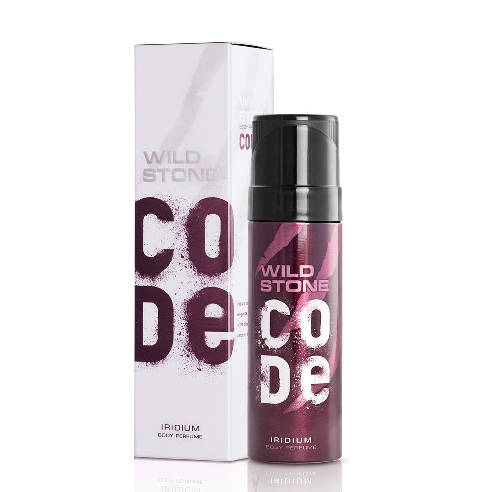 Wild Stone Code Iridium Men's Body Perfume - 120ml (4.06oz) Long Lasting Fragrance for Men | Fresh & Masculine Scent | Perfect for Daily Wear, Office & Evening Events