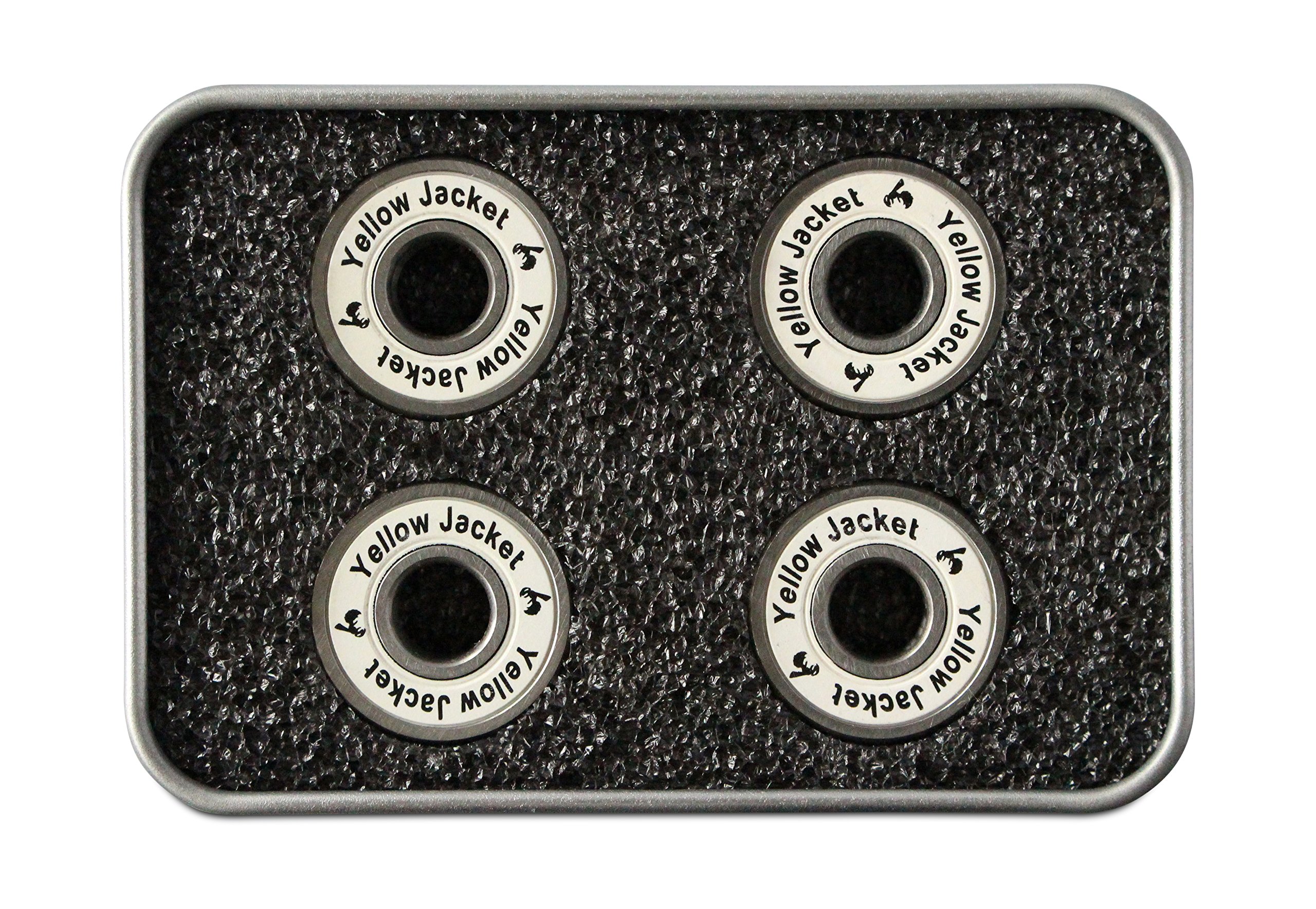 Premium Yellow Jacket 608 ABEC 11 Scooter Bearings - High Speed White Lightning Lubricant - Pack of 4 for Kick Scooters, Skateboards & Longboards - Perfect for Commuting, Tricks & Extreme Riding