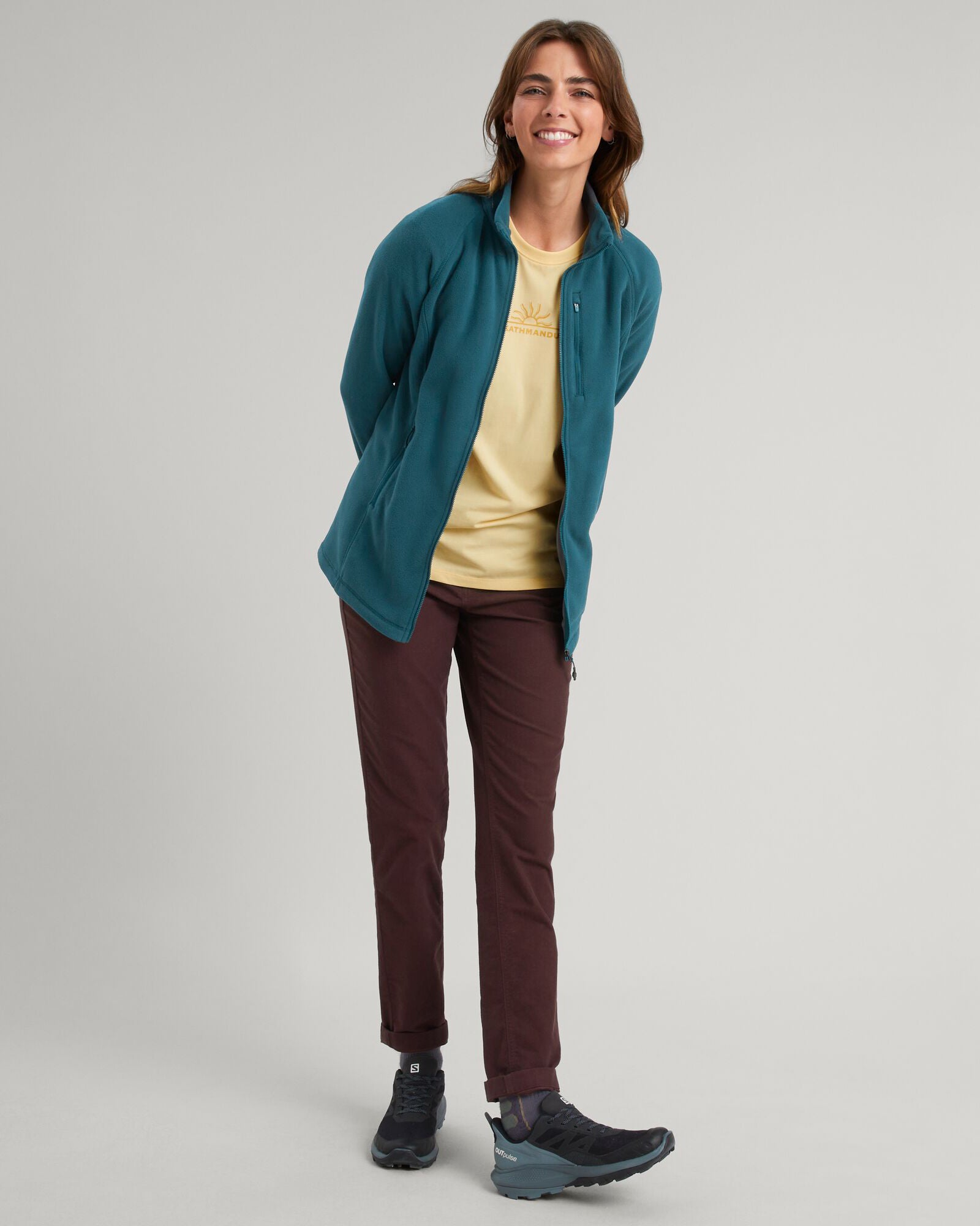 Women's Ridge 100 PrimaLoft Bio Fleece Jacket - Water-Resistant, Eco-Friendly, Warm Winter Coat in Deep Lagoon Blue for Outdoor Hiking & Casual Wear