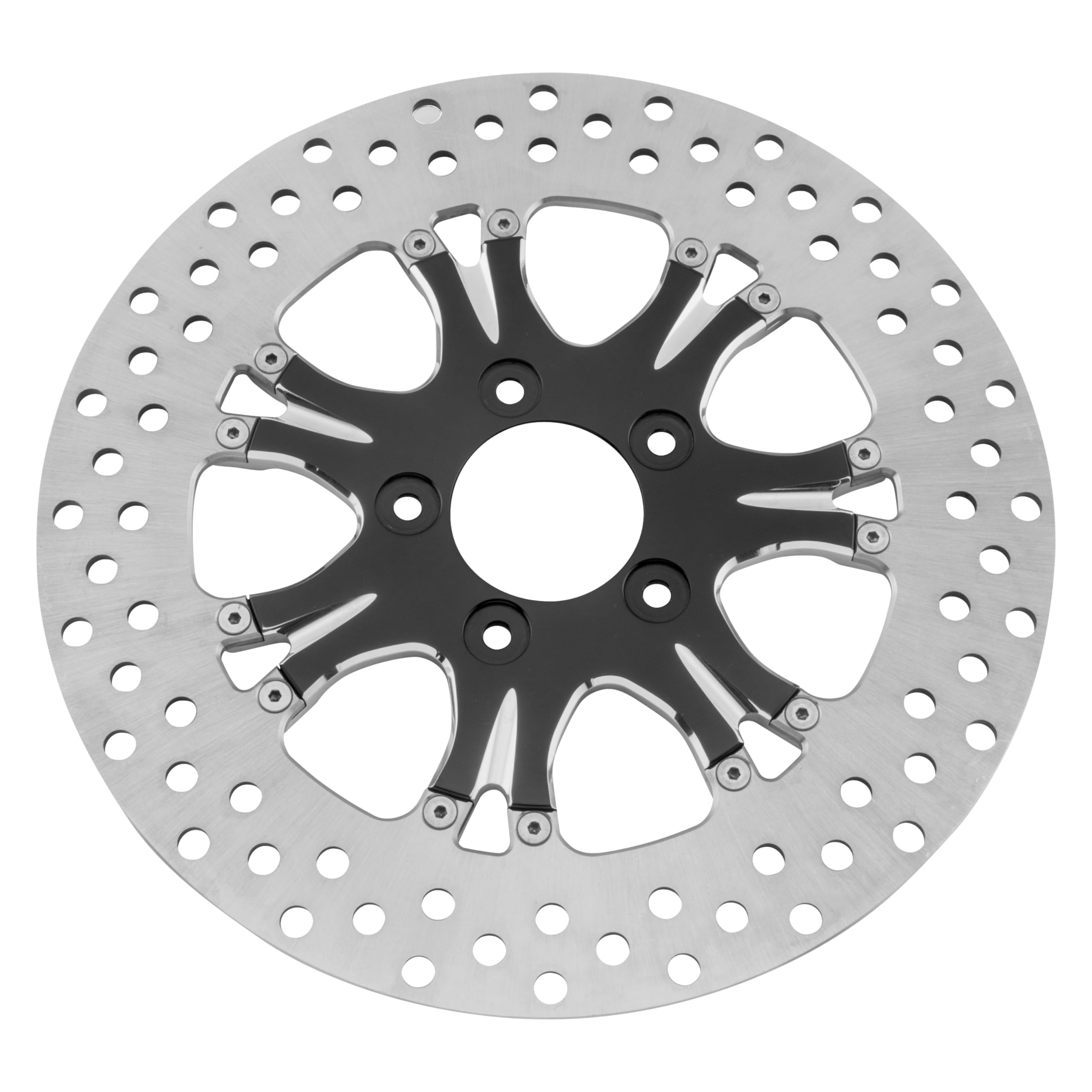 Performance Machine Heathen Platinum Cut Front Disc Rotor 0133-1800HEAS-BMP - High-Performance Motorcycle Brake Rotor for Harley-Davidson & Custom Bikes - Ideal for Street Riding, Racing & Performance Upgrades